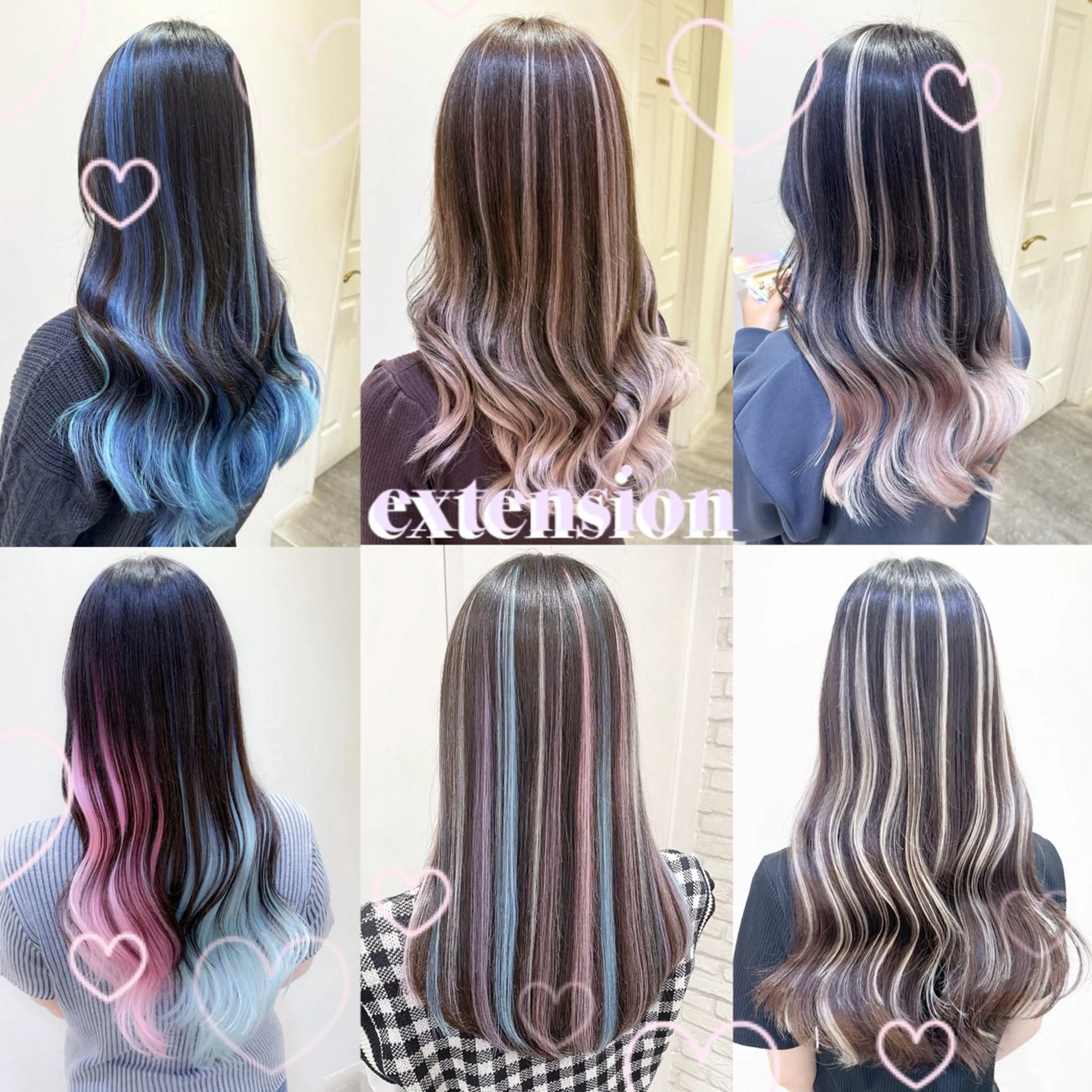 セミロング エクステ カット エクステ 横浜🍒ルーツカラー エクステ／RIEのヘアスタイル