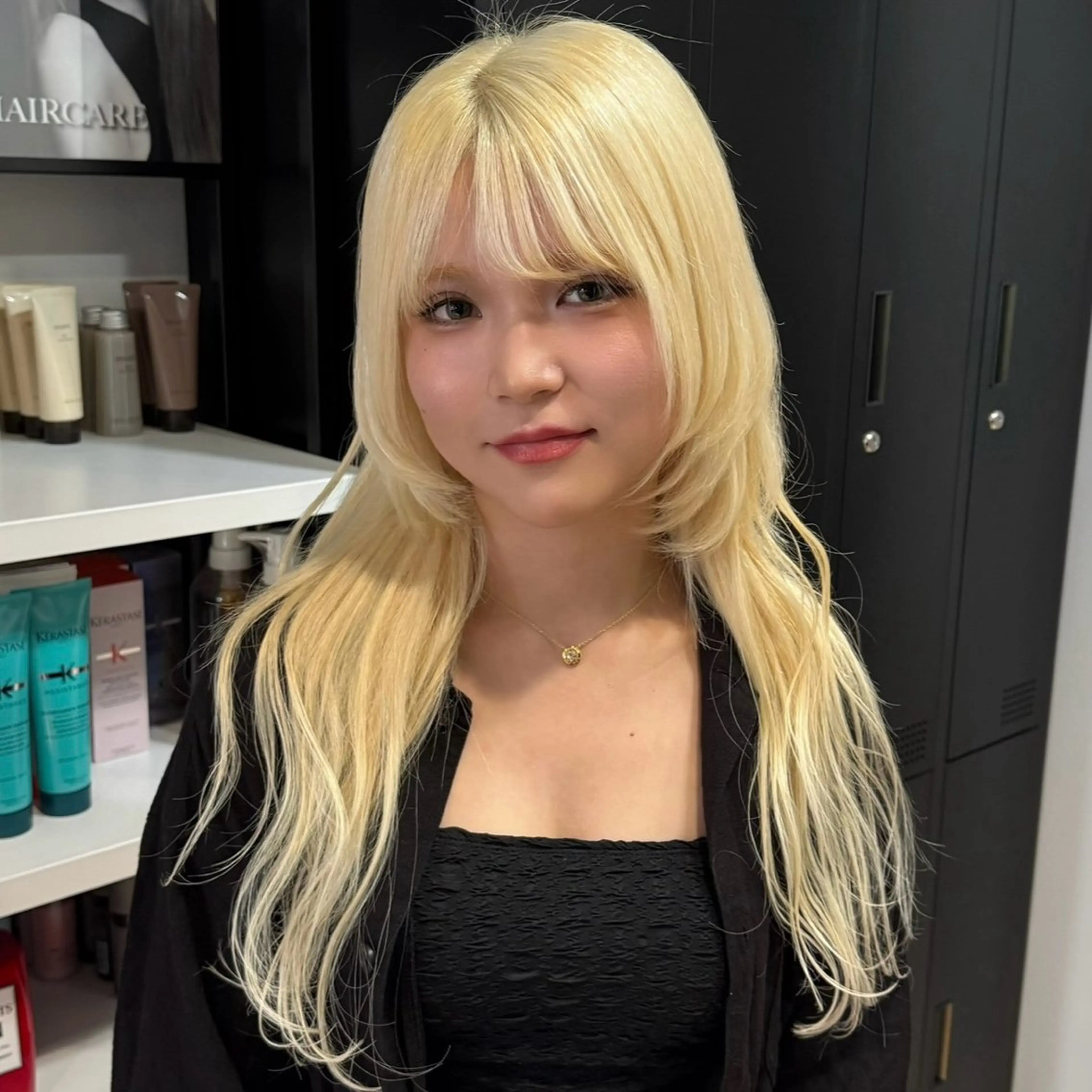 ロング カラー エクステ ウルフカット エクステ ハイトーン/エクステ /韓国ヘアKENTAのヘアスタイル