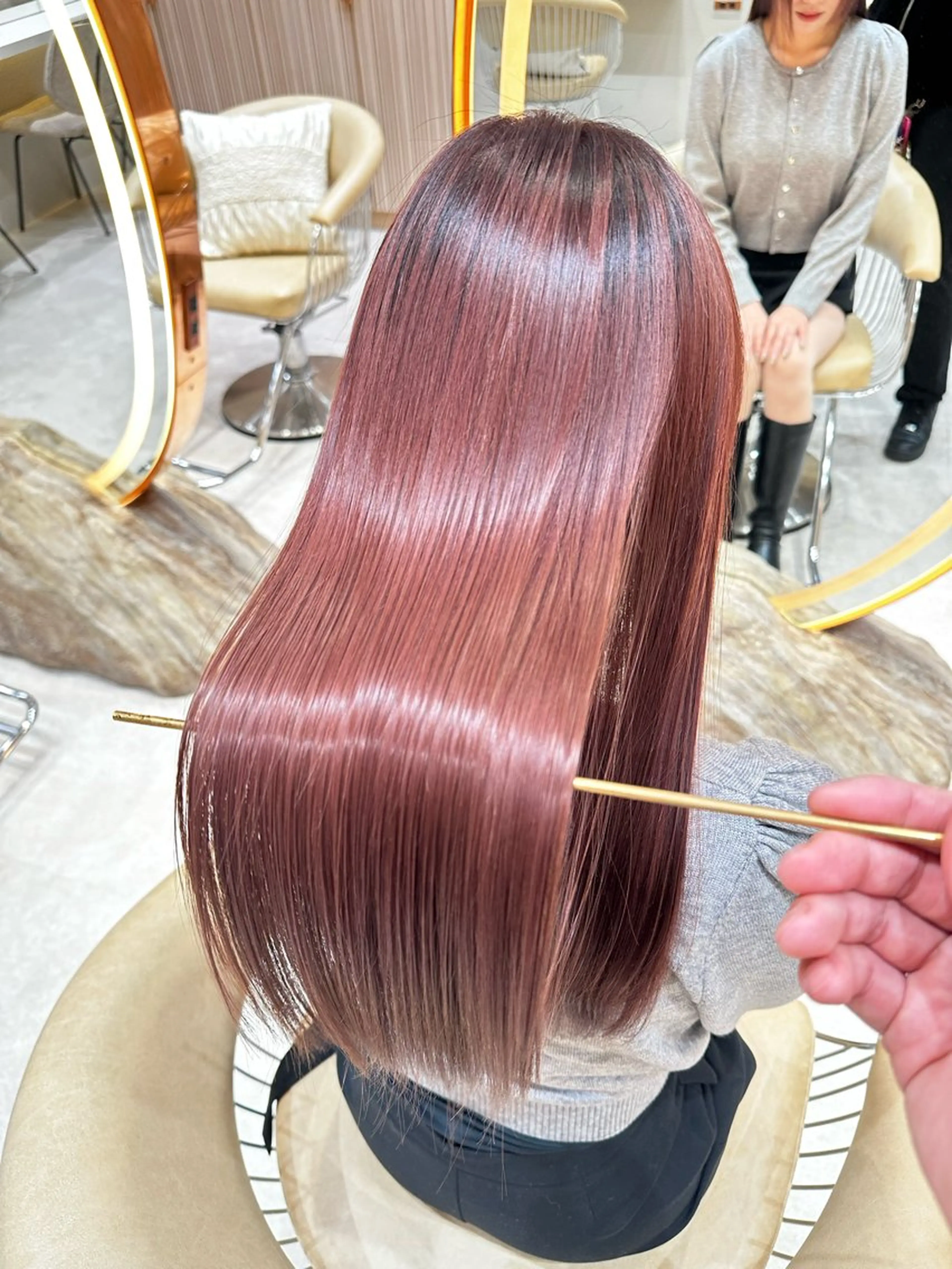 ロング カット ヘアカラー トリートメント レイヤー❣️縮毛矯 川村利幸のヘアスタイル