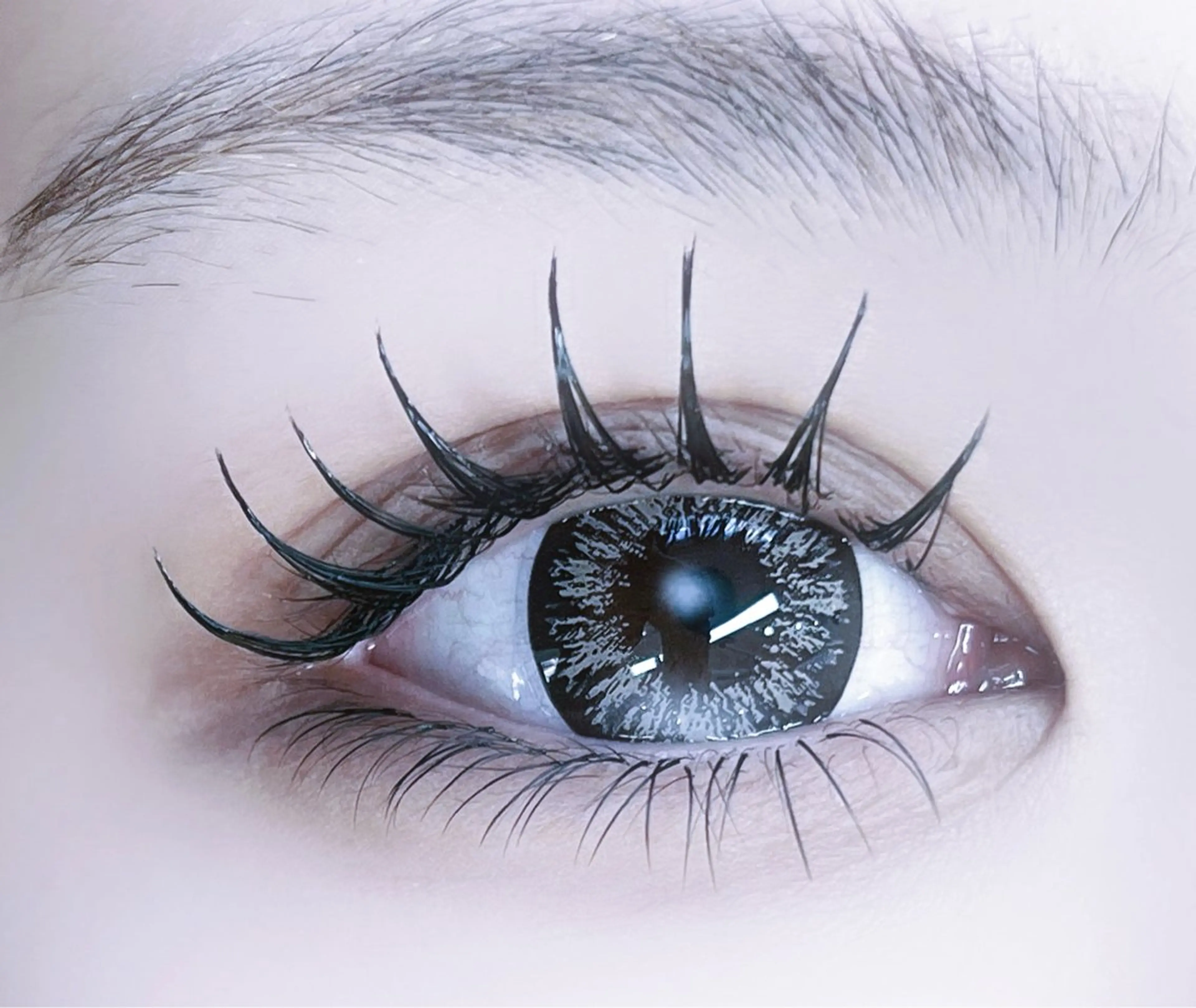 マツエク・マツパ Lカール Moe🤍Moon Doll Eyeのマツエク・マツパデザイン