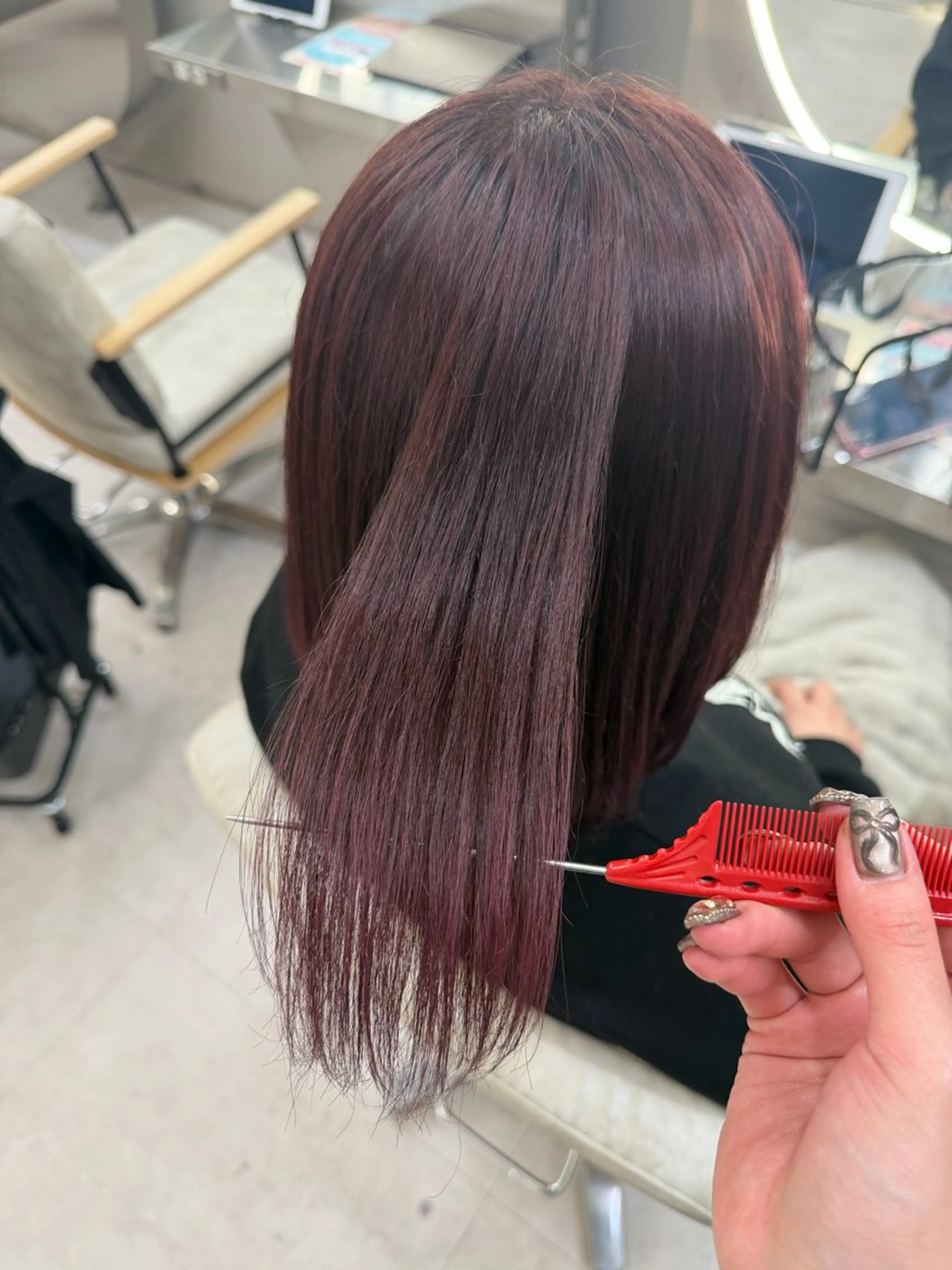 ミディアム ヘアカラー 艶カラー♡ ゆうかのヘアスタイル