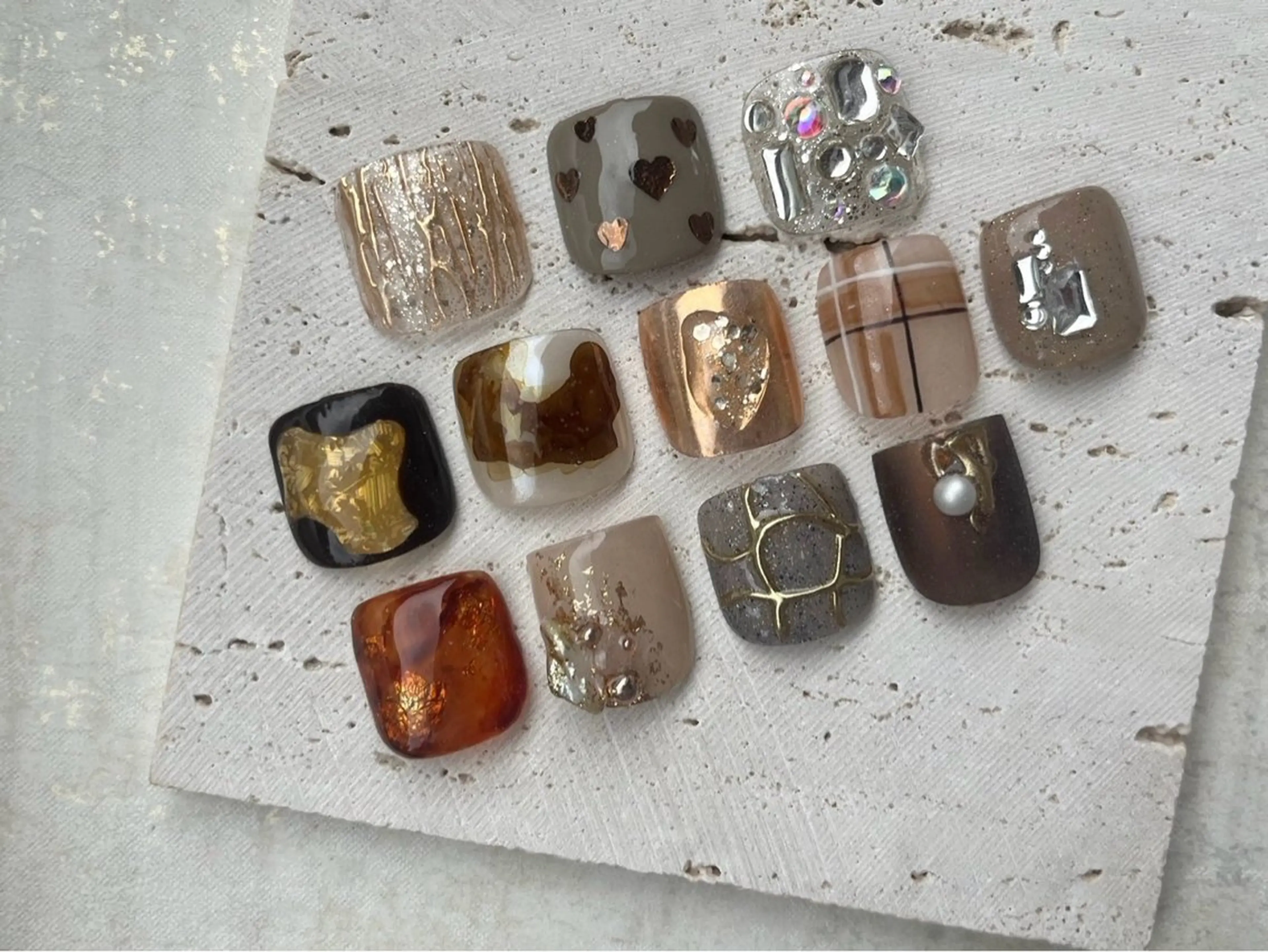 🧡✨ foot 定額 親指アートAコース オフ込の写真