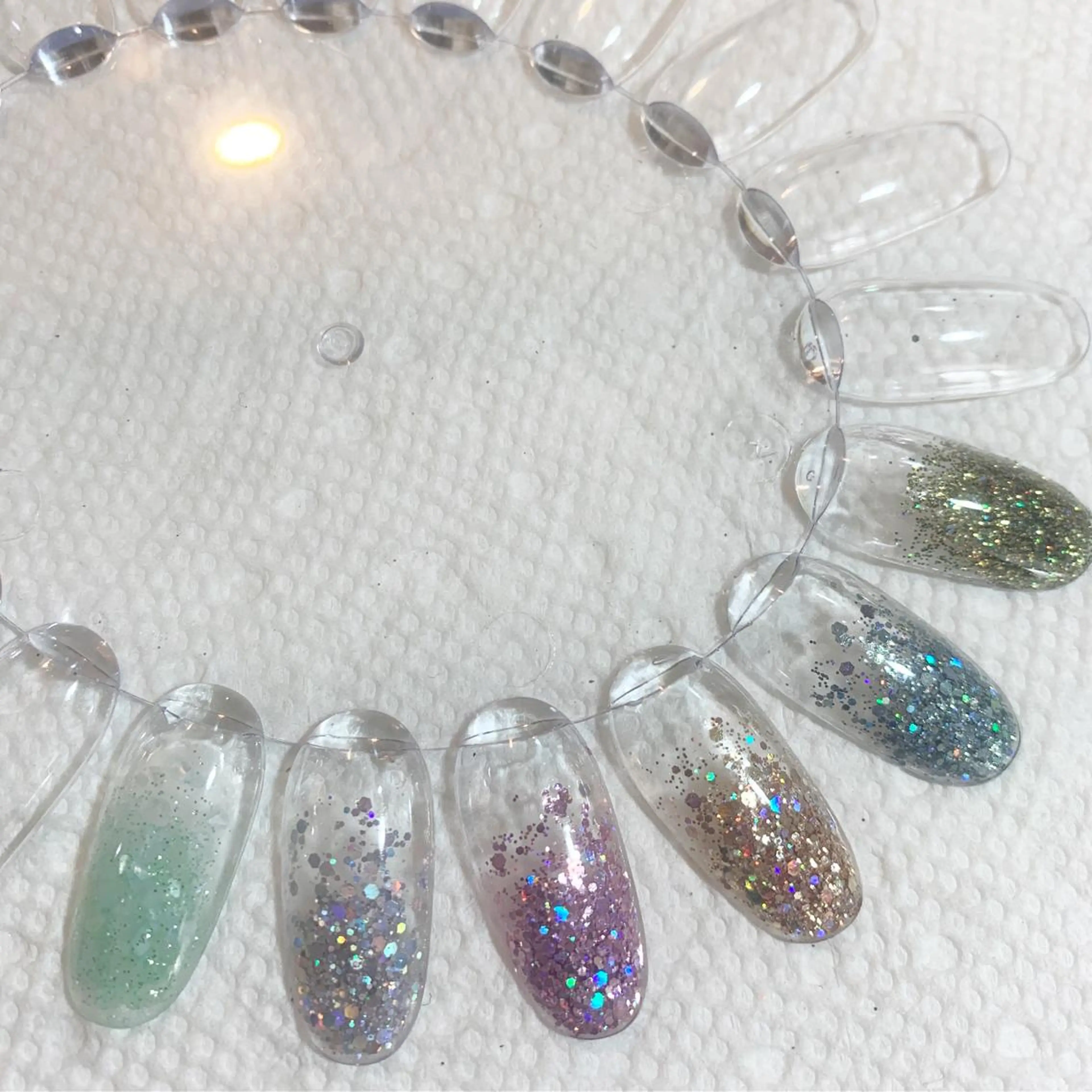 ネイル ラメ(グリッター) スカルプネイル ネイルスタジオ シェイクユアハンズのネイルデザイン