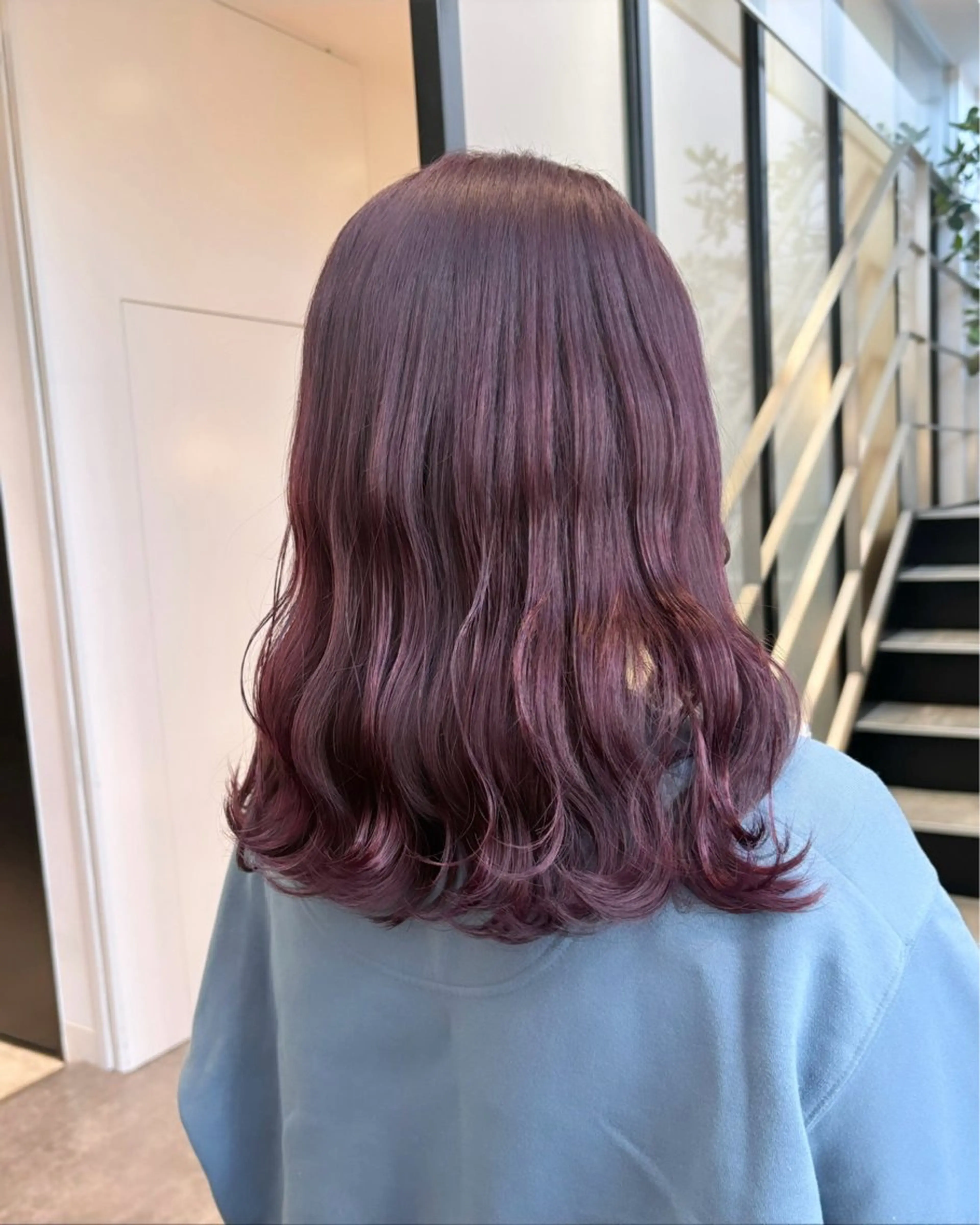 セミロング カラー 💗ガーリーヘア🎀 saki💗のヘアスタイル