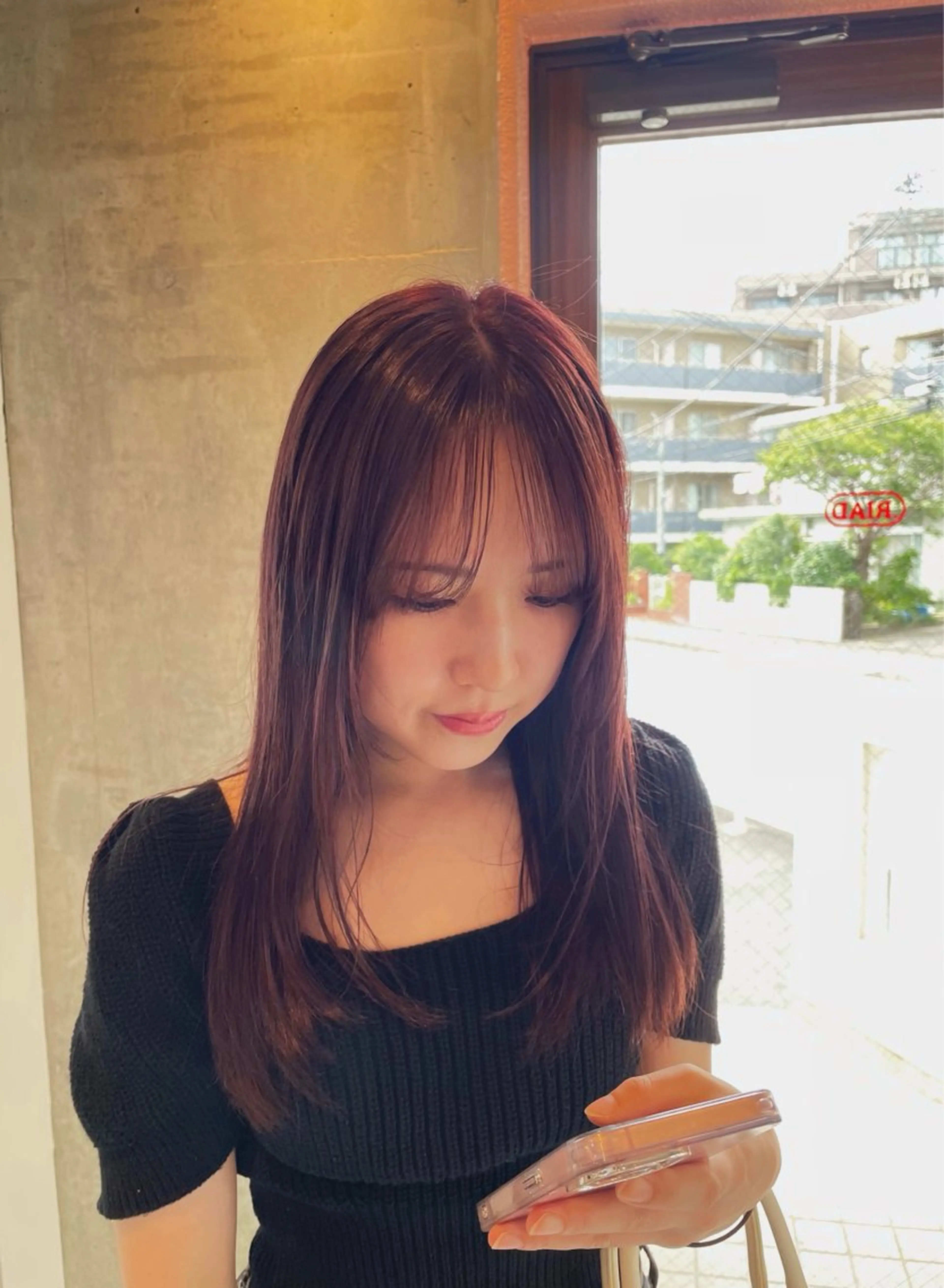 ミディアム カラー ピンクカラー 🫧カットモデル募 集中🫧momokaのヘアスタイル