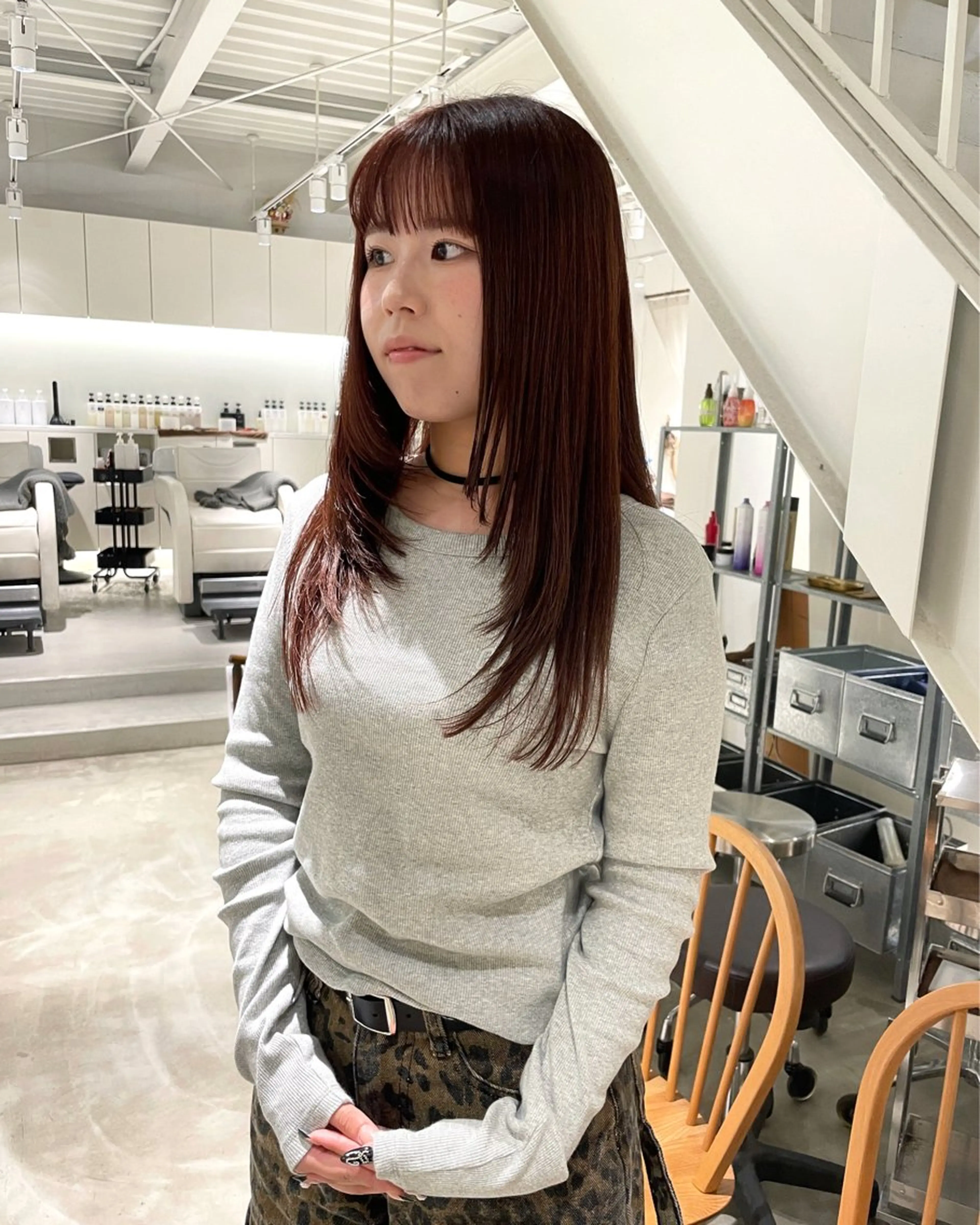 ロング カット 林 千聖のヘアスタイル