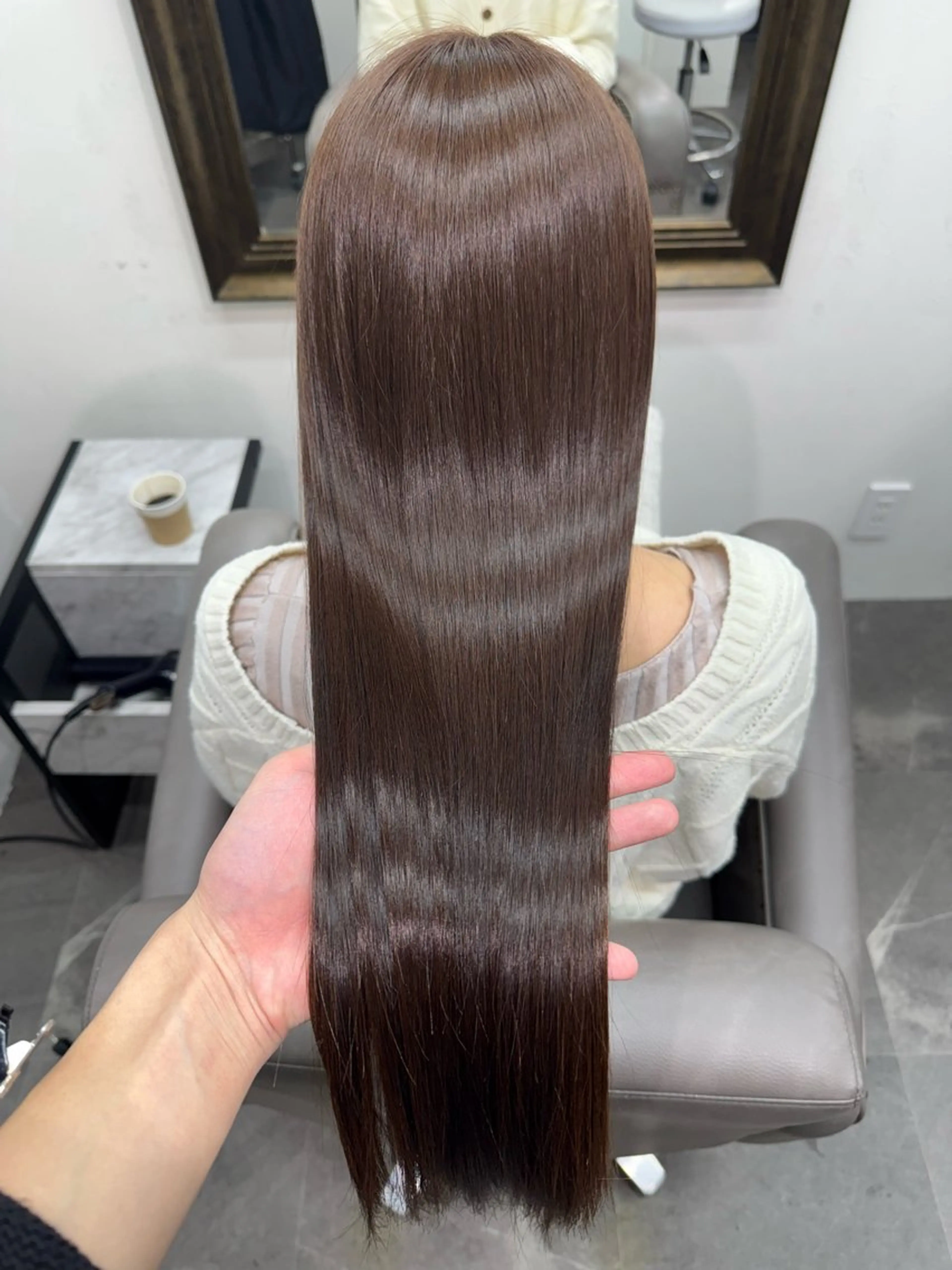 ロング ✨髪質改善美髪×🩵 艶透明感カラータイガのヘアスタイル