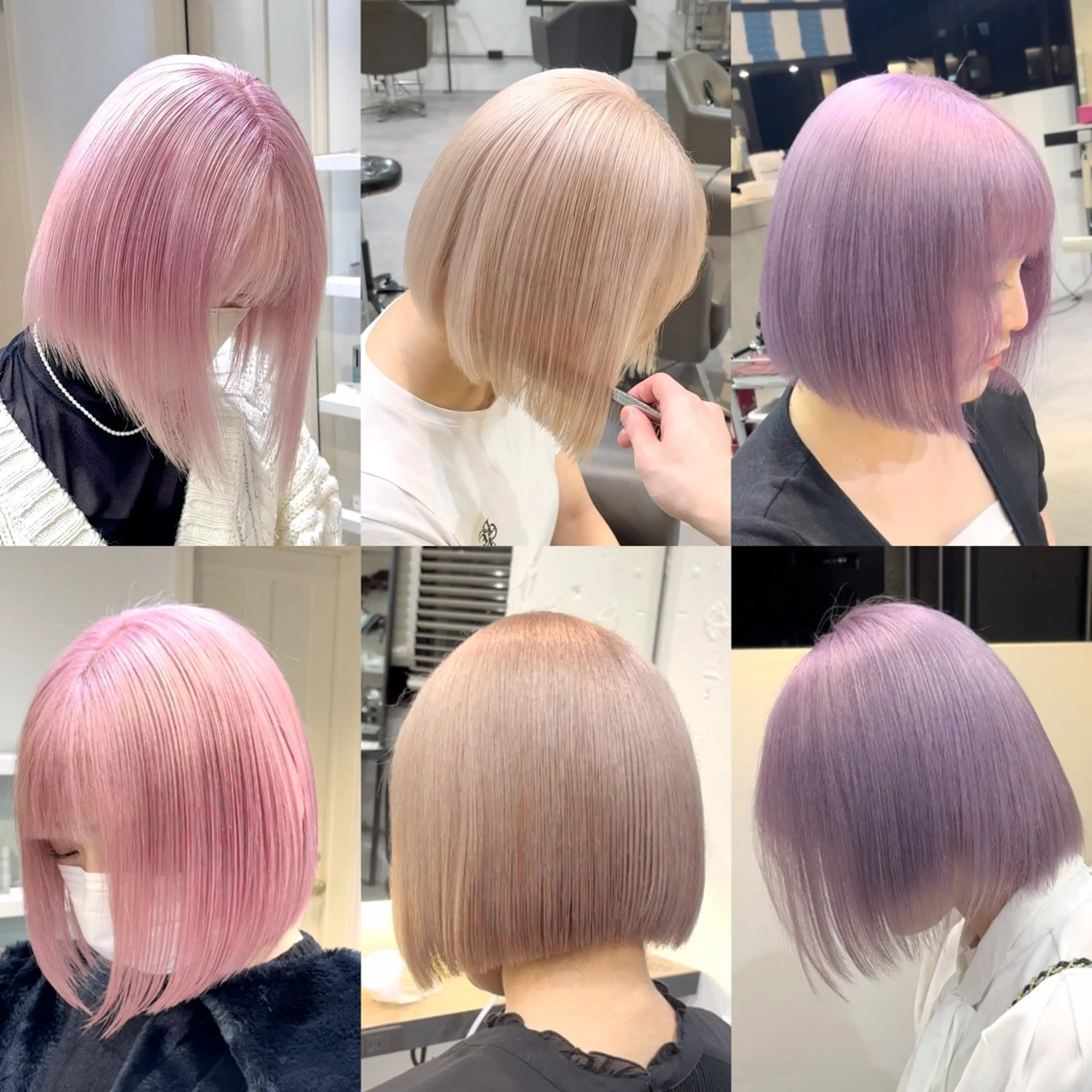 ミディアム カラー パーマ ヘアアレンジ メンズ ヘアカラー トリートメント ハイトーン、暗髪特化 ♡shoka♡のヘアスタイル