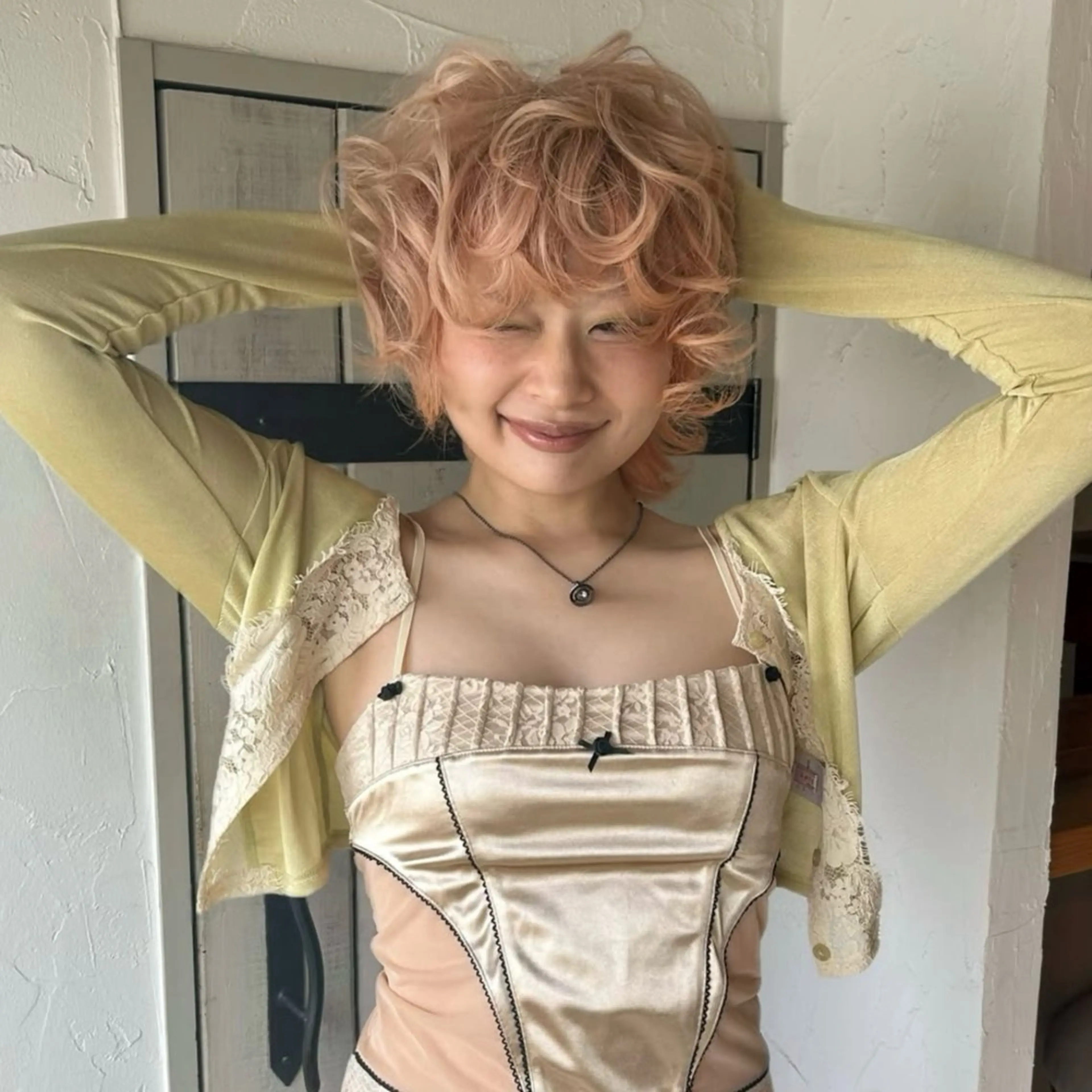 🪽カット+ケアブリーチ+ドールのような淡いカラー🪽の写真