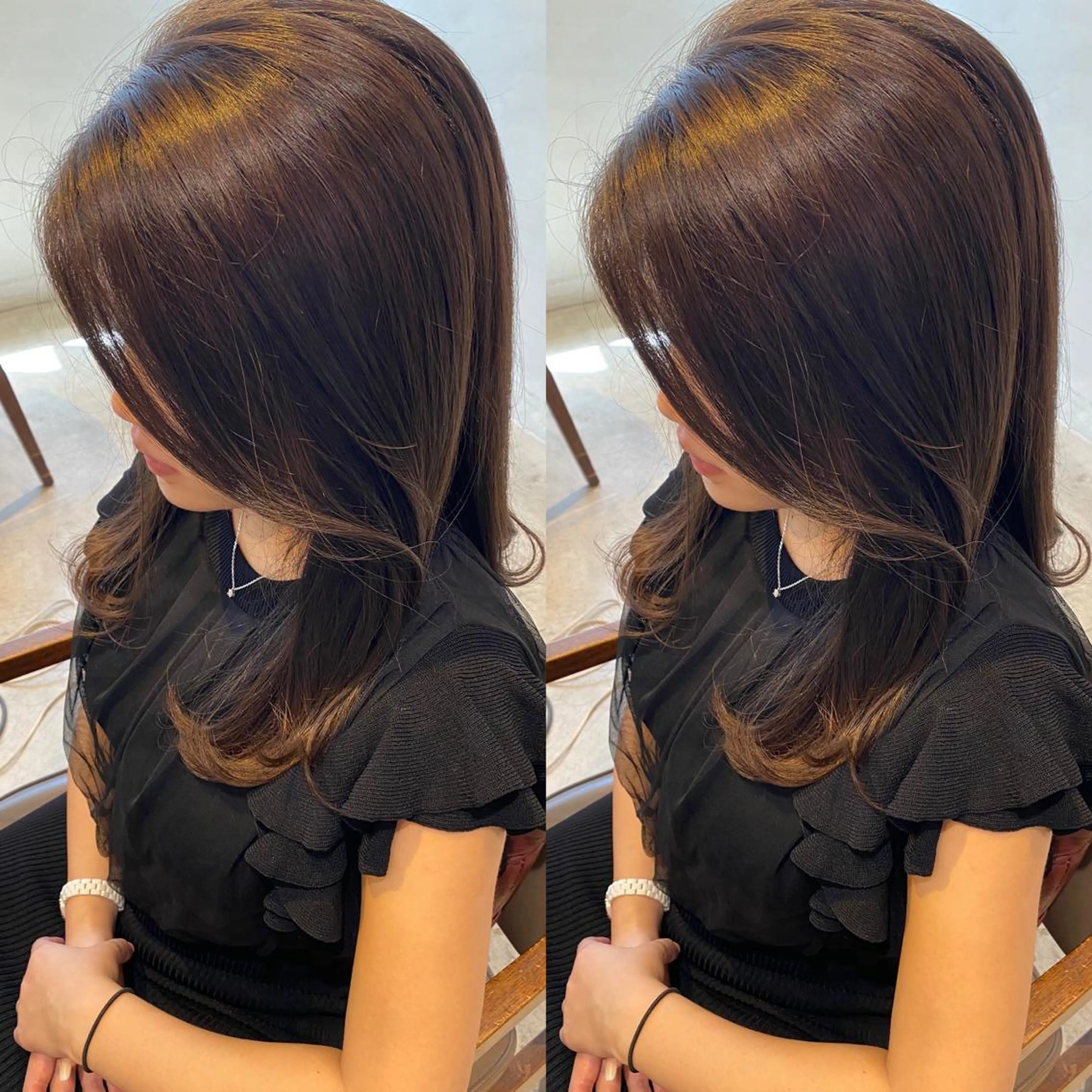 ロング カラー ヘアアレンジ ロング カット ヘアカラー トリートメント ヘッドスパ 小林 佳祐のヘアスタイル