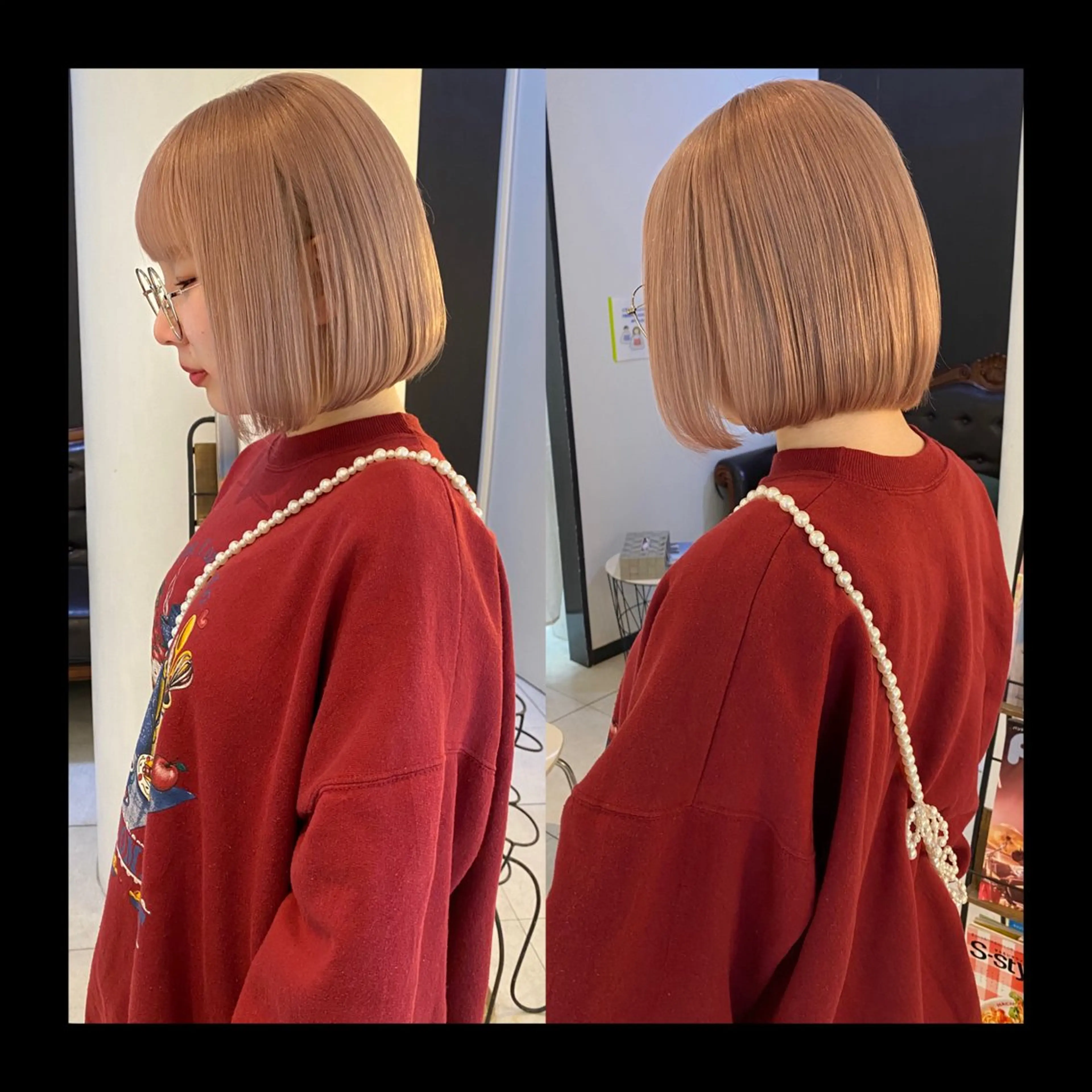 ショート カラー カット ヘアカラー トリートメント mai / linoah˚✧のヘアスタイル