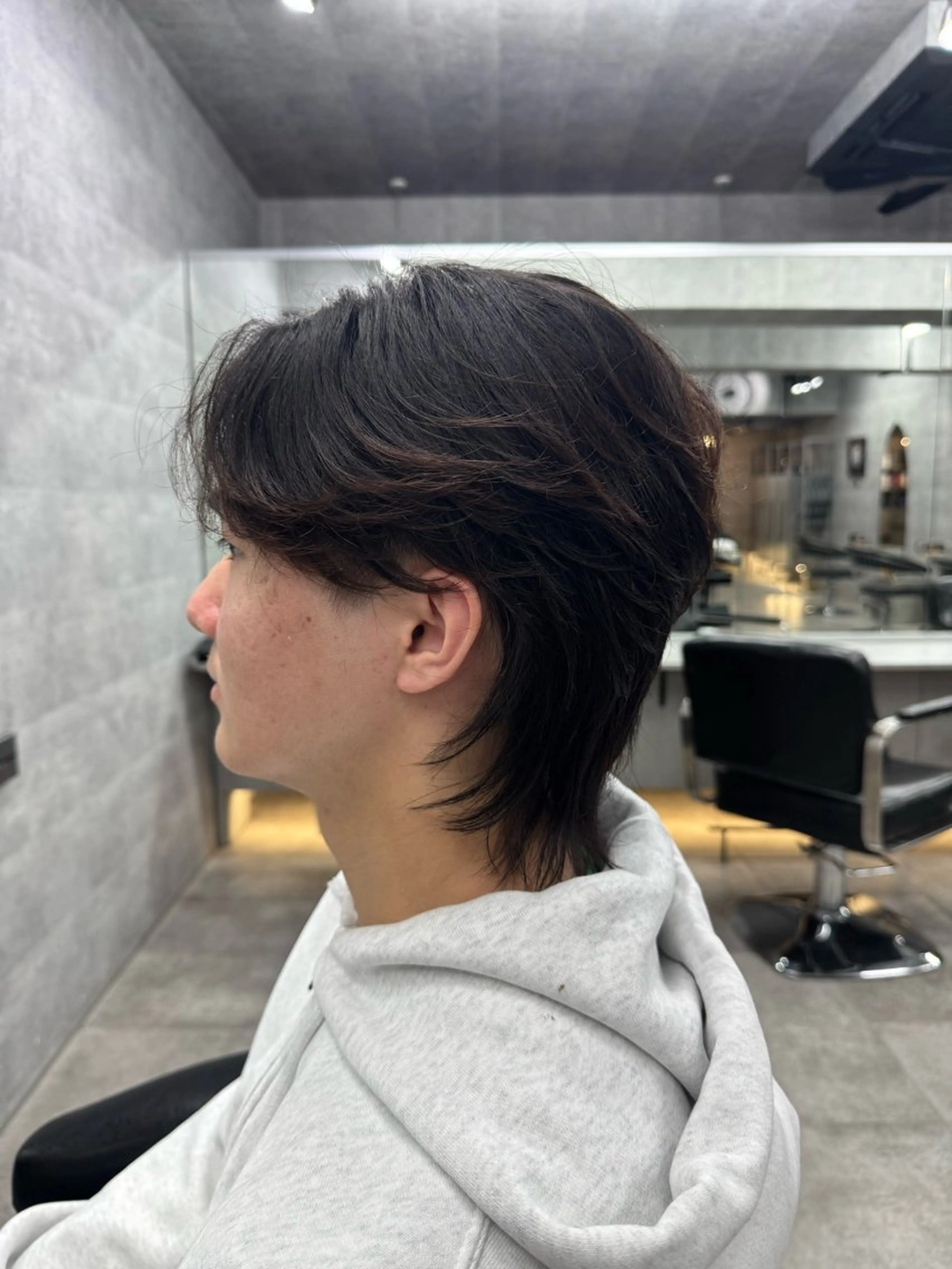 ショート パーマ メンズ カット ヘアカラー トリートメント You/透明感カラー レイヤーカット/ボブのヘアスタイル