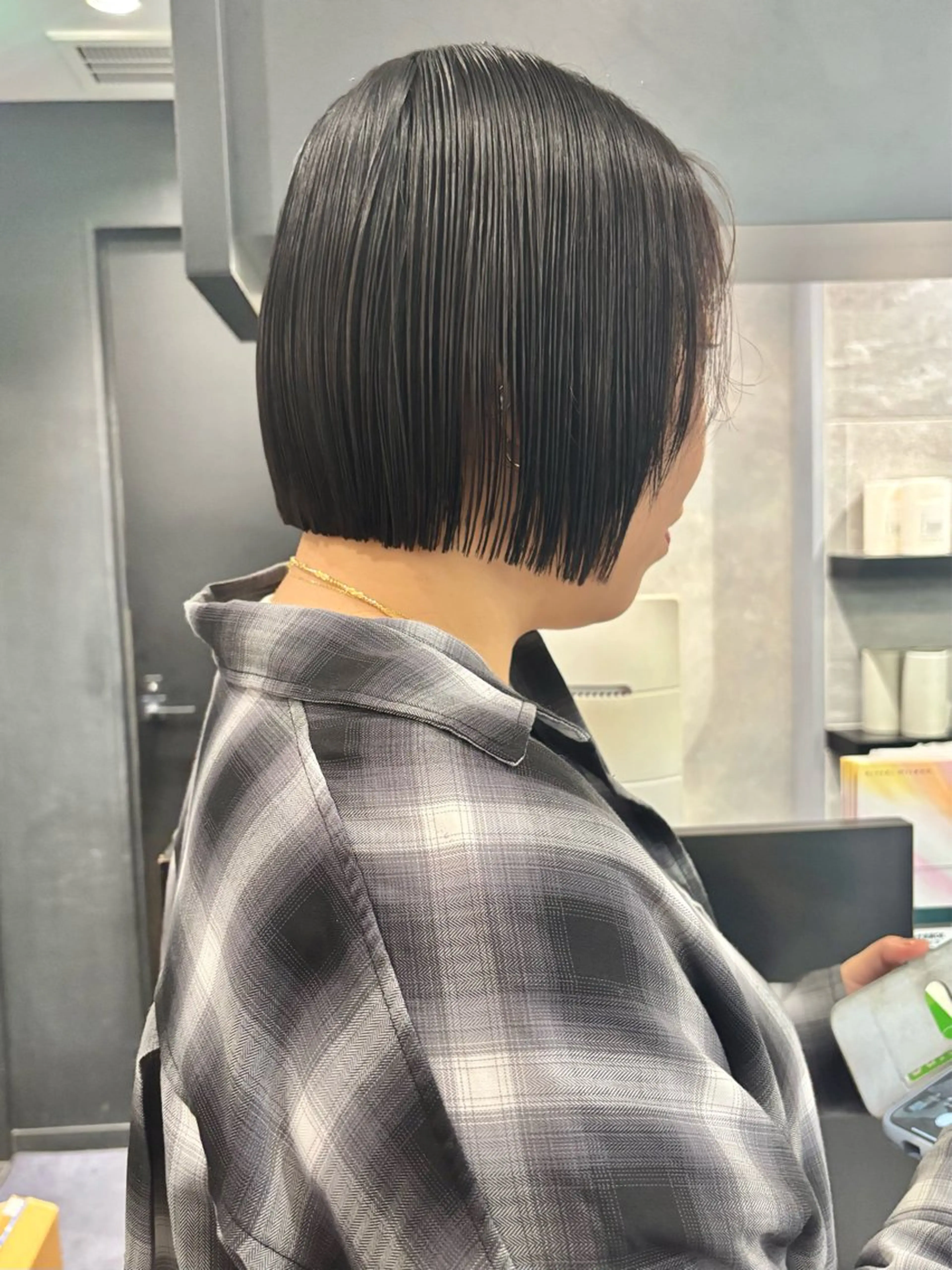 ショート ボブ ブリーチなし ダブルカラー/ゆなのヘアスタイル