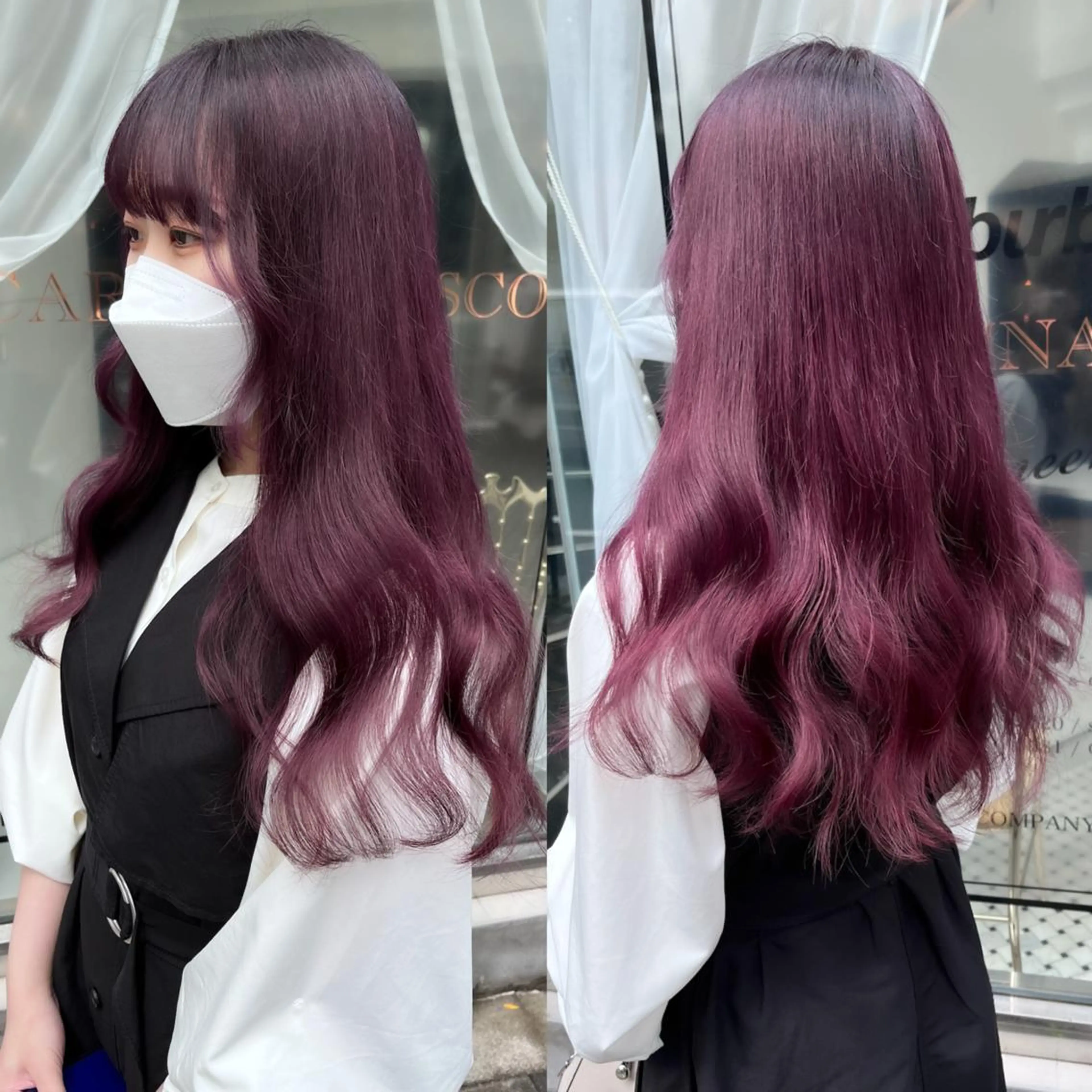 ロング カラー ブリーチ カット ヘアカラー LOTTA CUCCI所属・miyu /トレンド カラー×艶髪のヘアスタイル