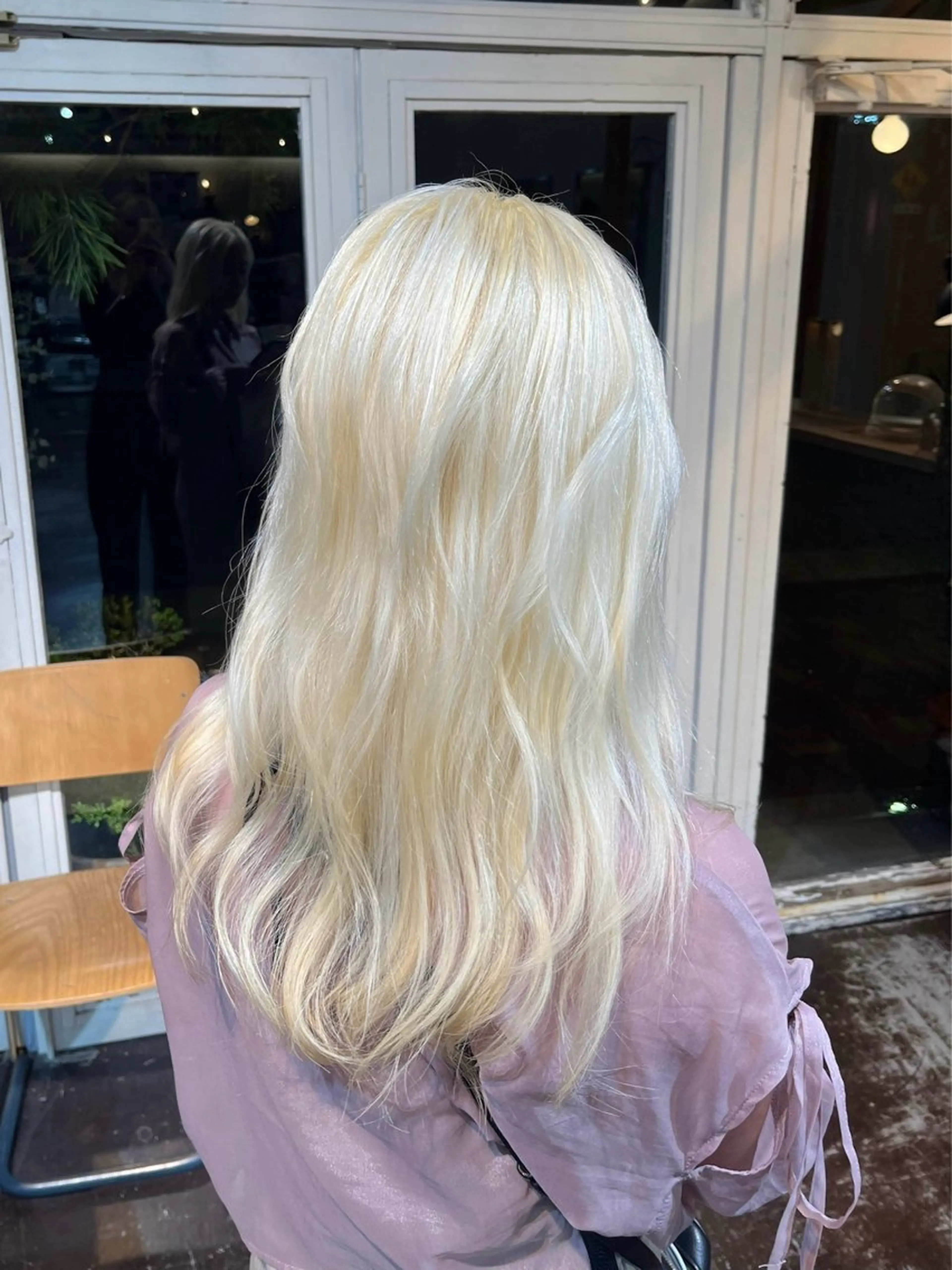 ロング カラー 抜きっぱなしブロンド Junmi/ﾁｶｼﾂ /堀江のヘアスタイル