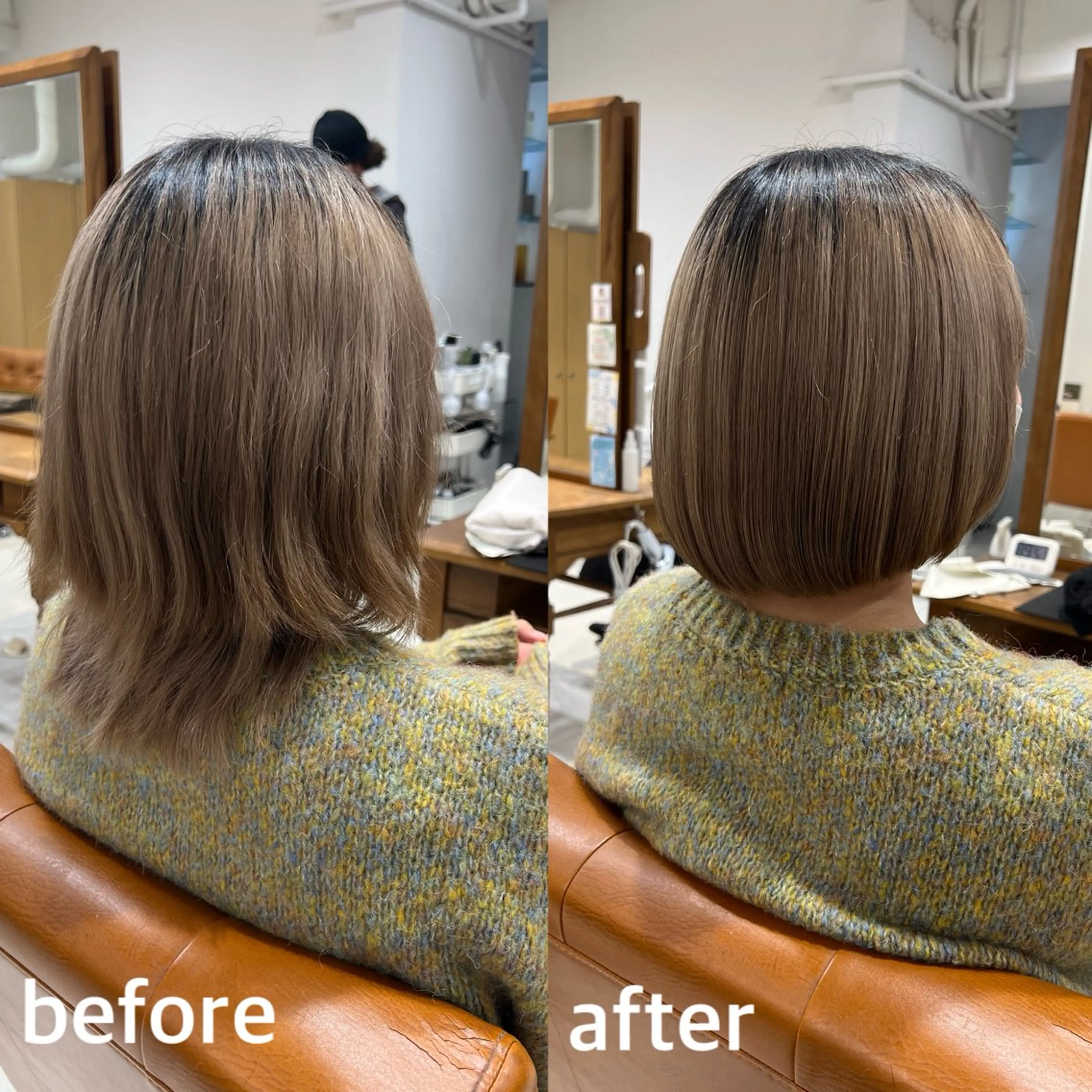 ショート ボブ 似合わせカット 小顔カット 🫧ボブ/艶髪カラー 伊原修子のヘアスタイル