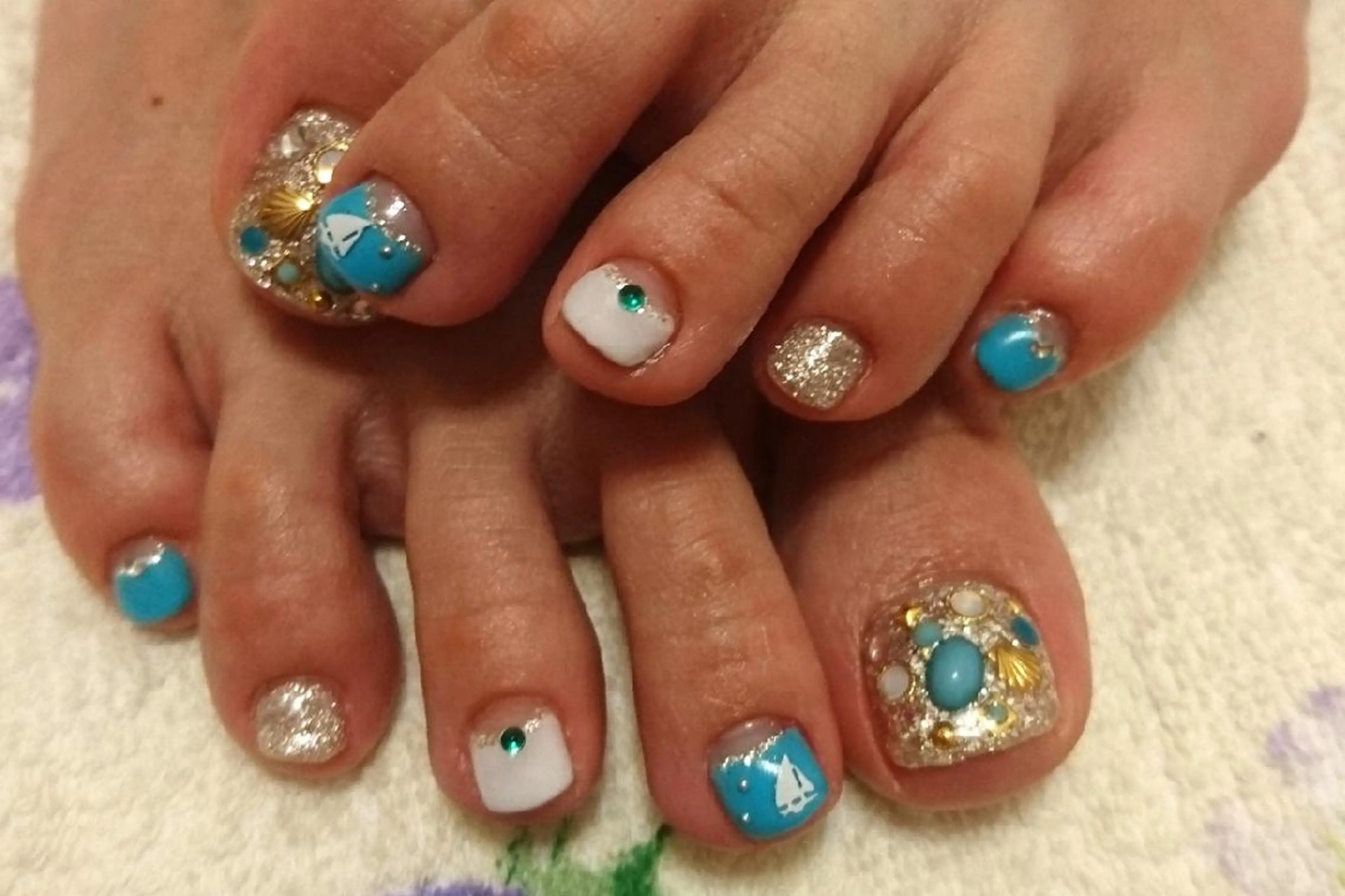 ネイル アートネイル フットネイル ジェルネイル あんきち    のネイルデザイン