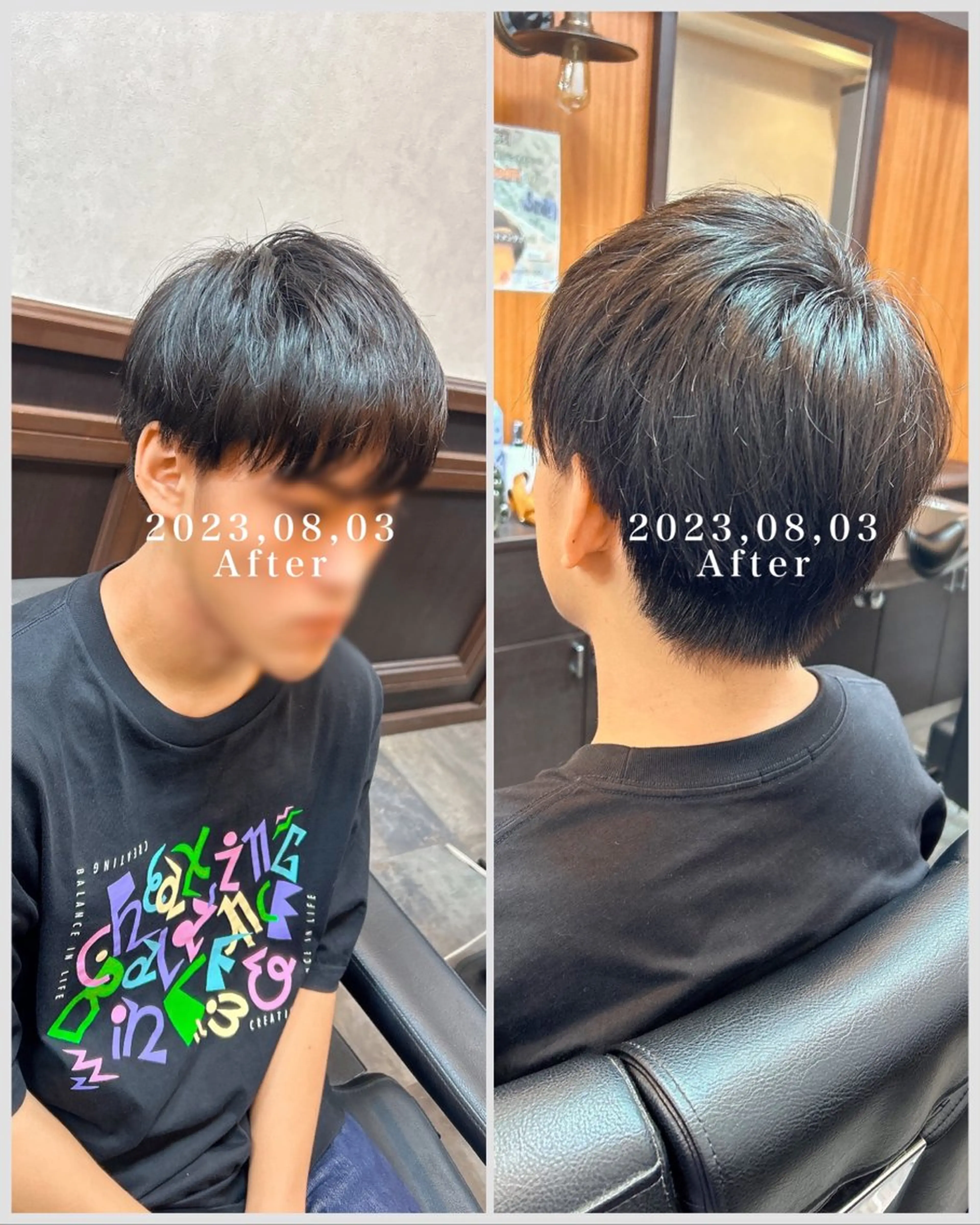 ショート メンズ マッシュ 刈り上げ 深野 茜のヘアスタイル