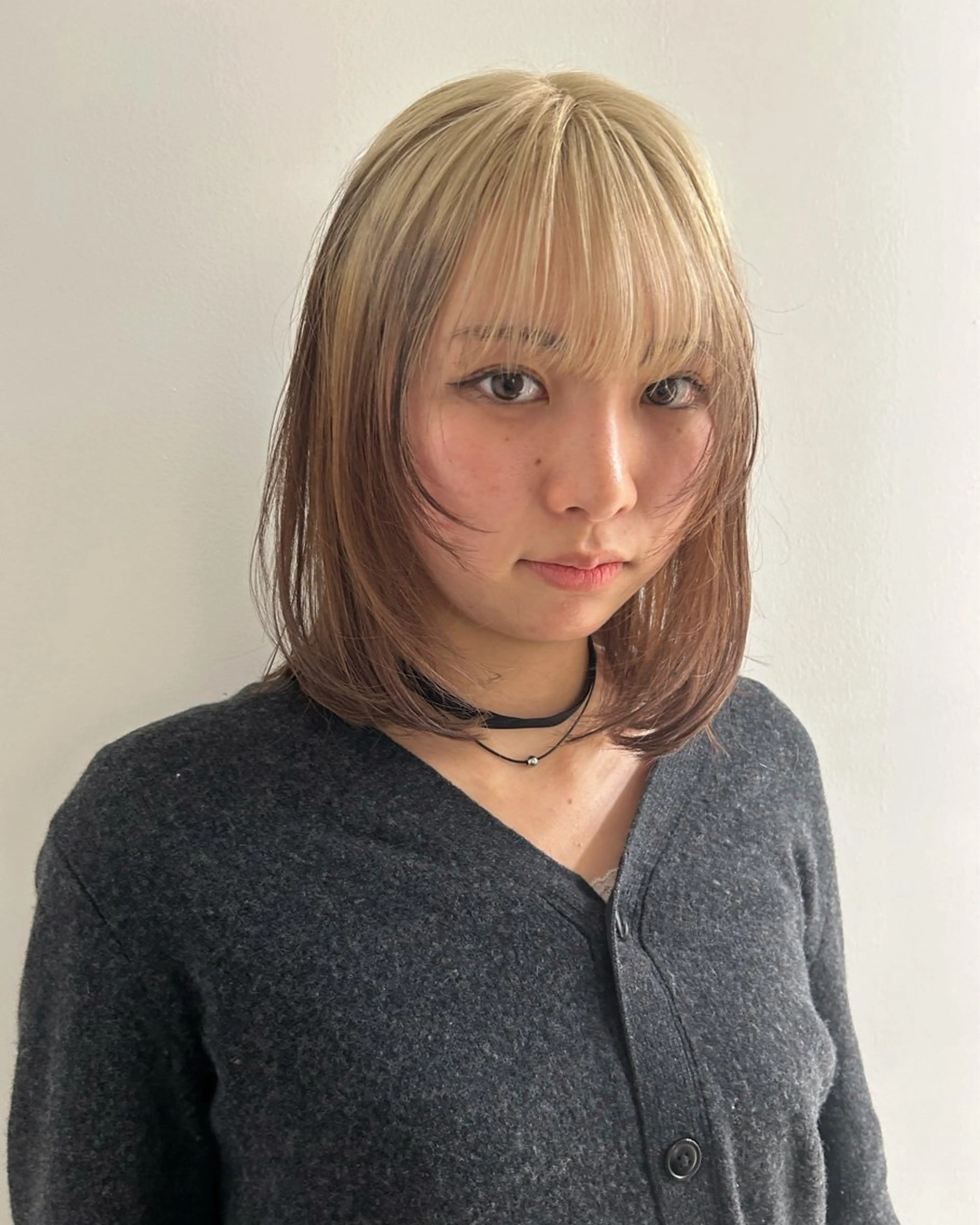 ミディアム カラー ヘアカラー トリートメント ケアパーマ/ケアブリ ーチdaisukeのヘアスタイル