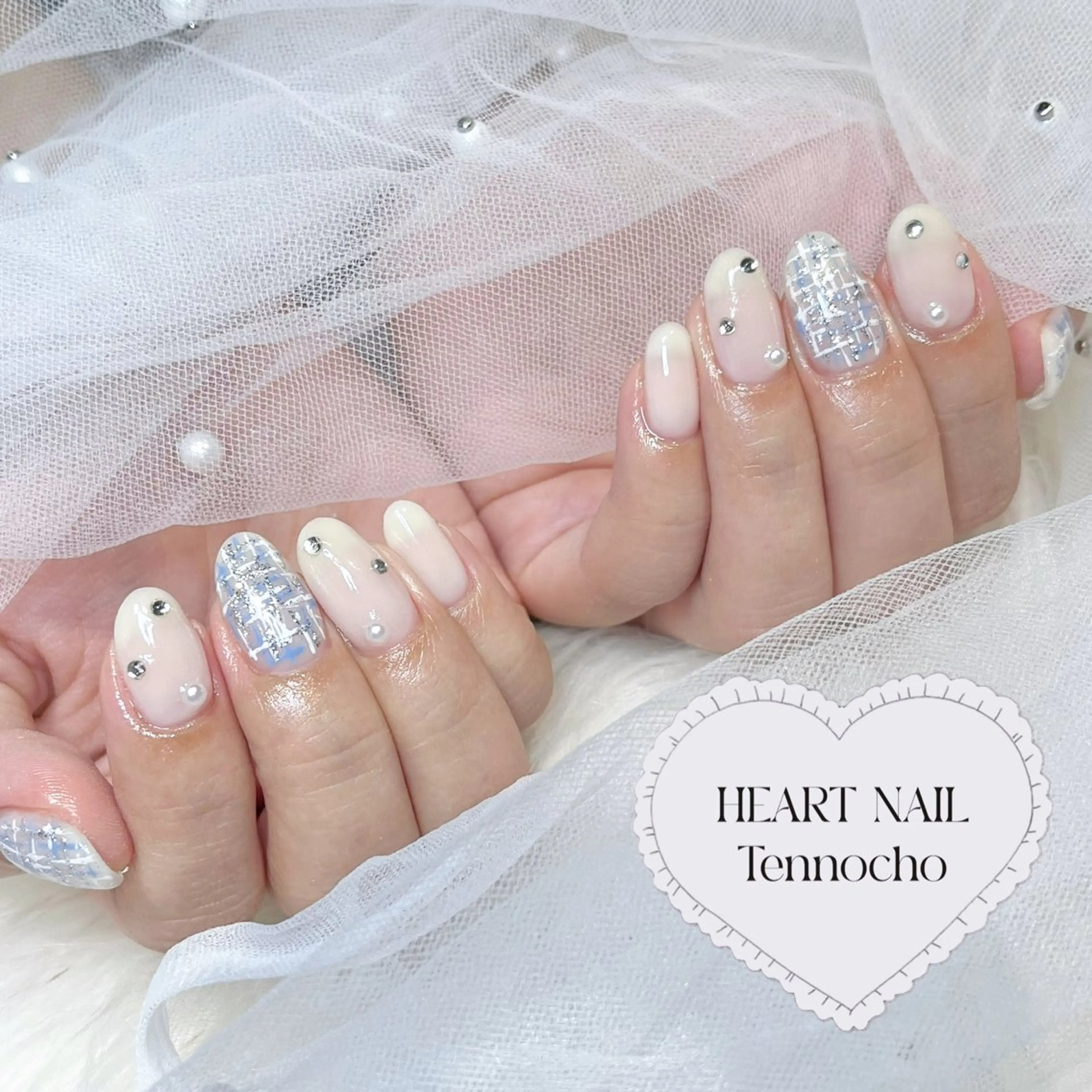 ネイル ツイードネイル HARUKA 🐼のネイルデザイン