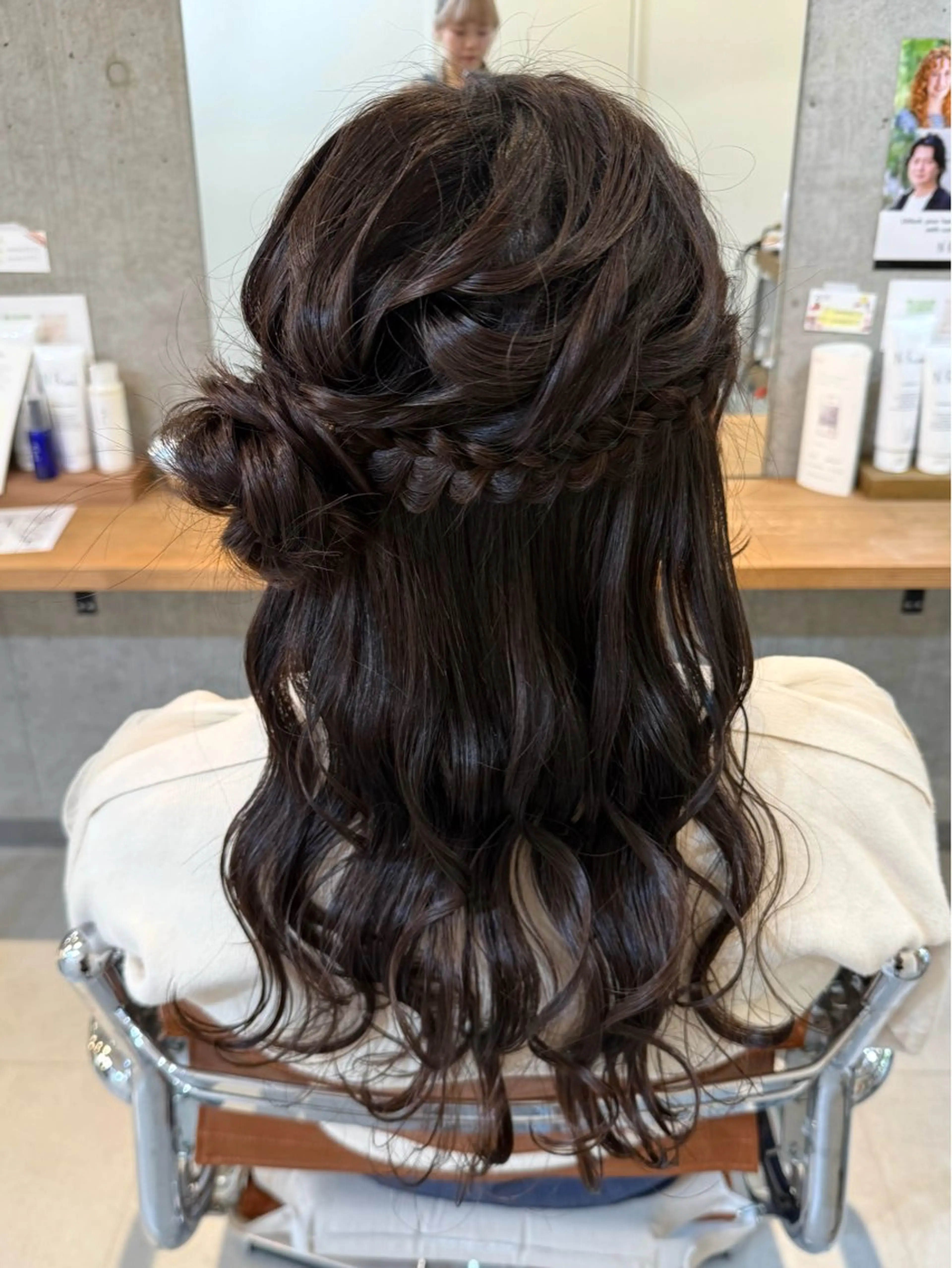 セミロング ヘアセット sakura カットモデル募集💖のヘアスタイル