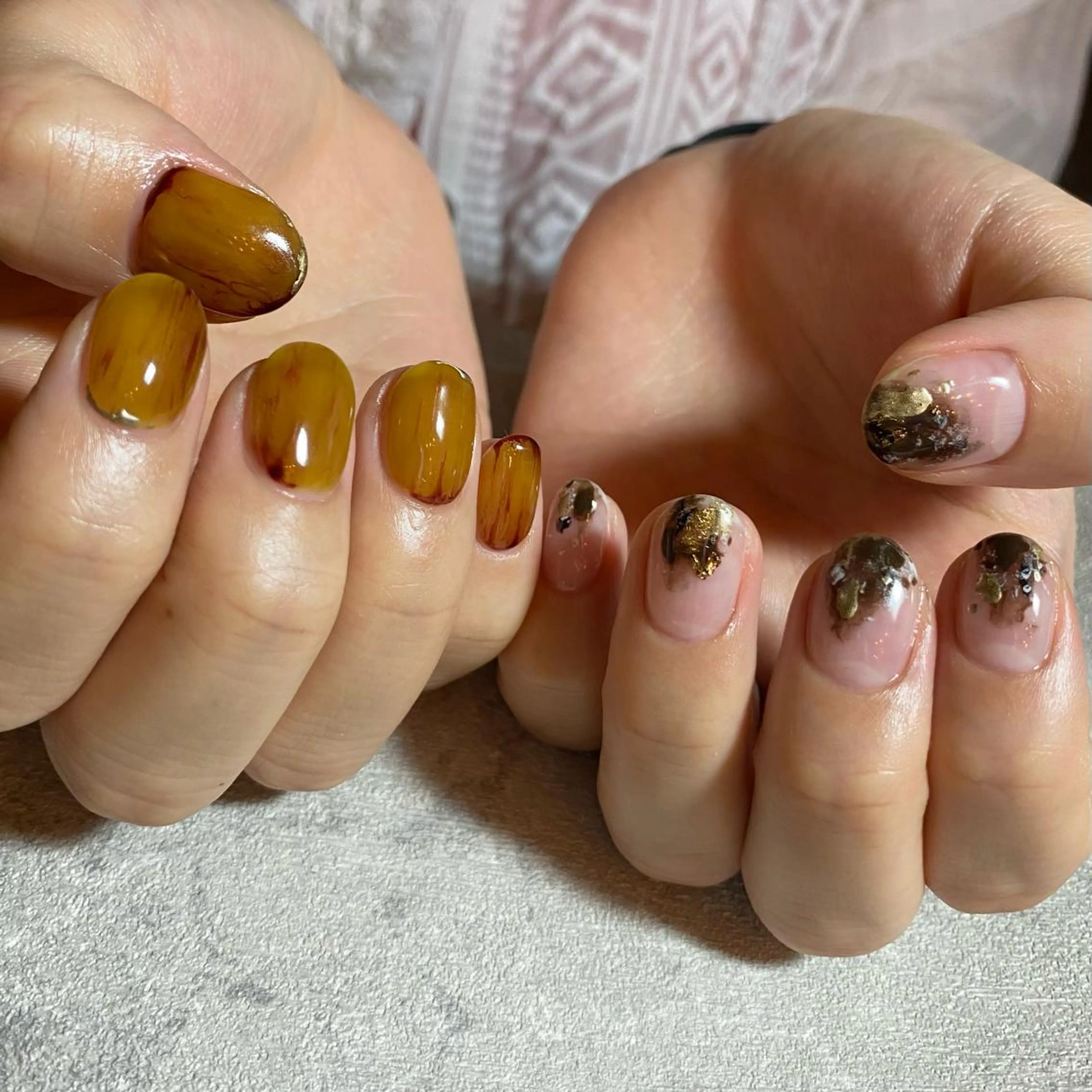 ネイル アートネイル ニュアンスネイル ハンドネイル 山田 貴子のネイルデザイン