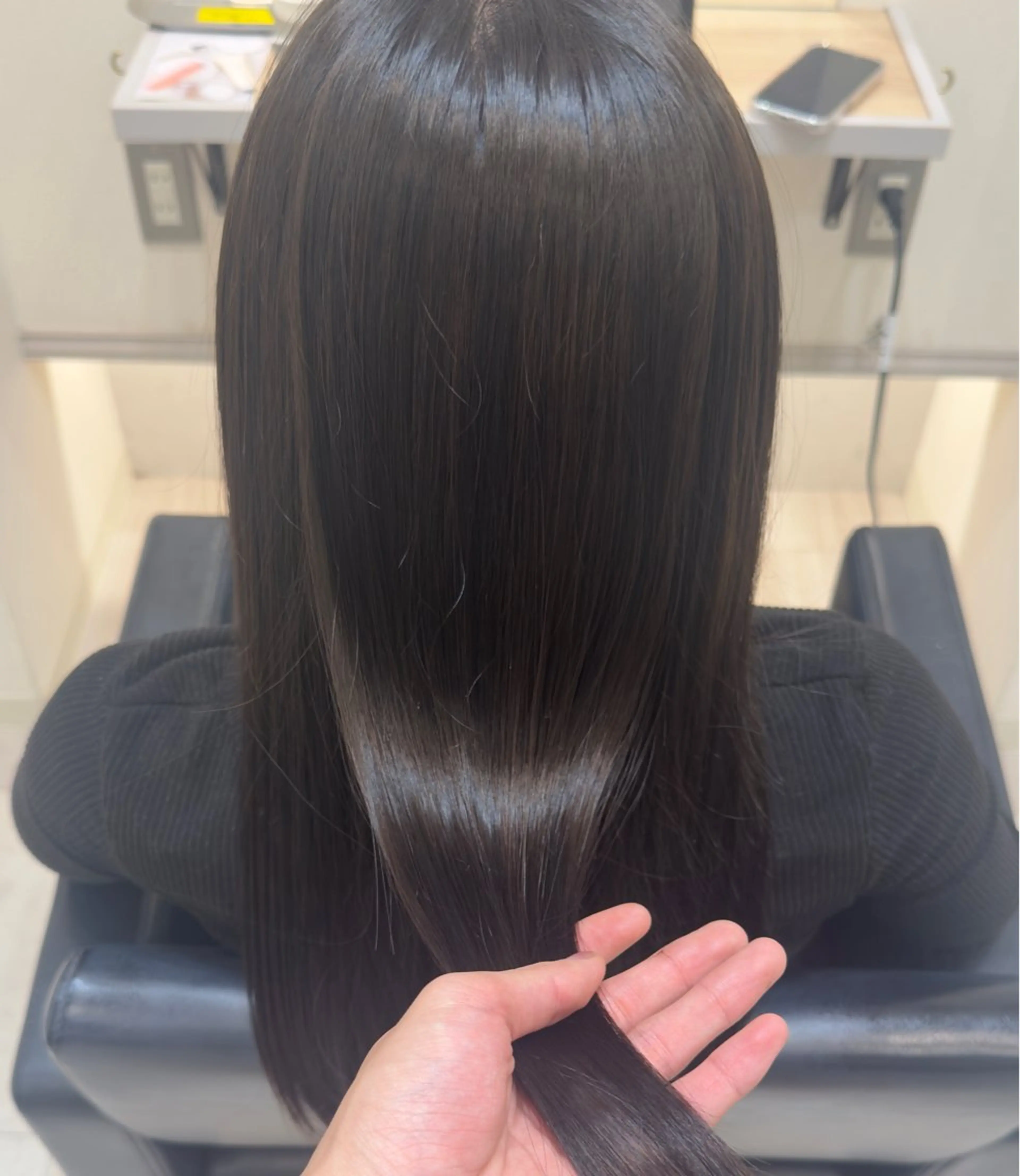 ロング カラー ブリーチ ヘアカラー かんた /百道浜・髪質改善のヘアスタイル