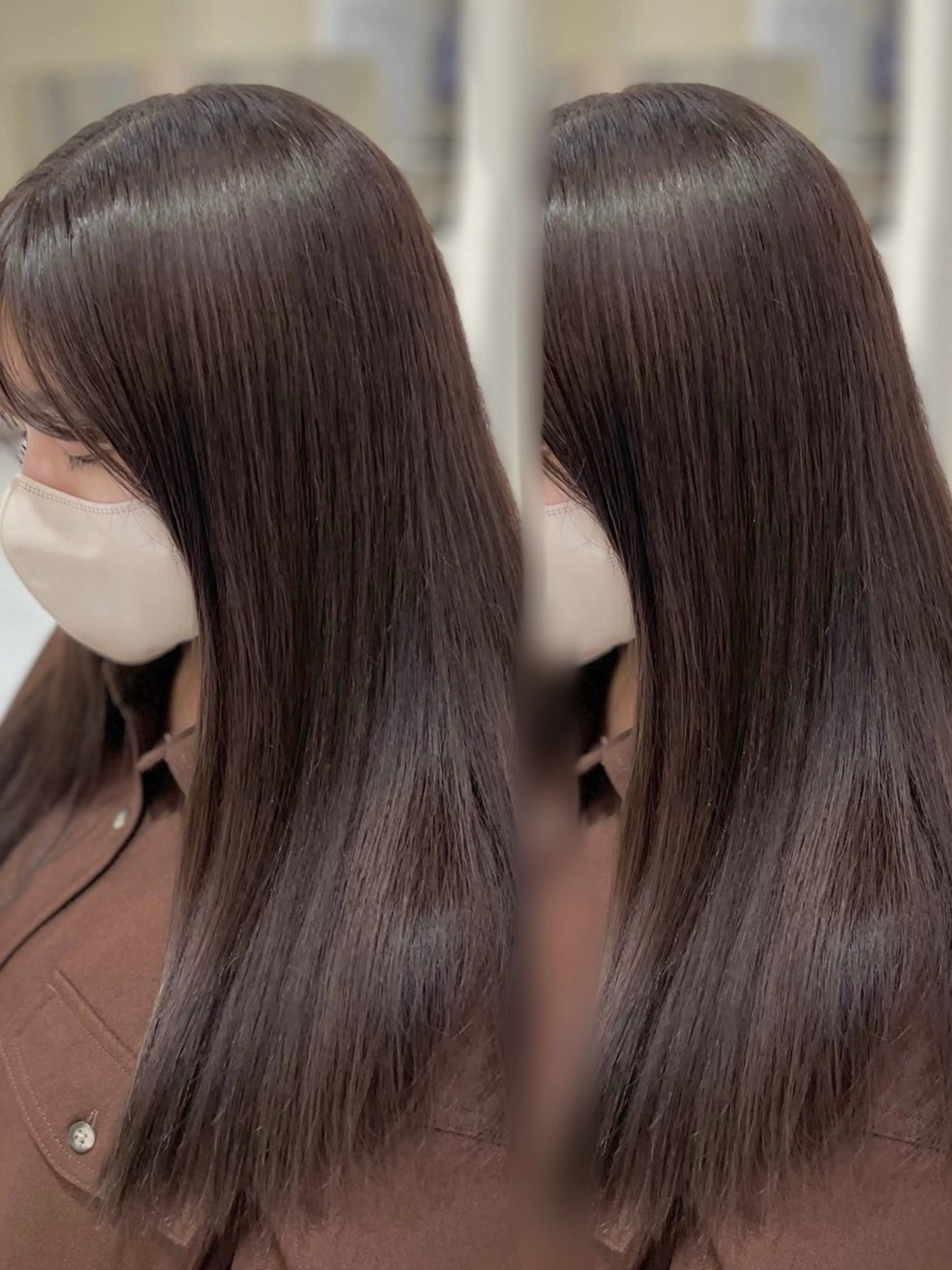 ロング カラー ベージュカラー 雰囲気引き出す ✨大人レディのヘアスタイル