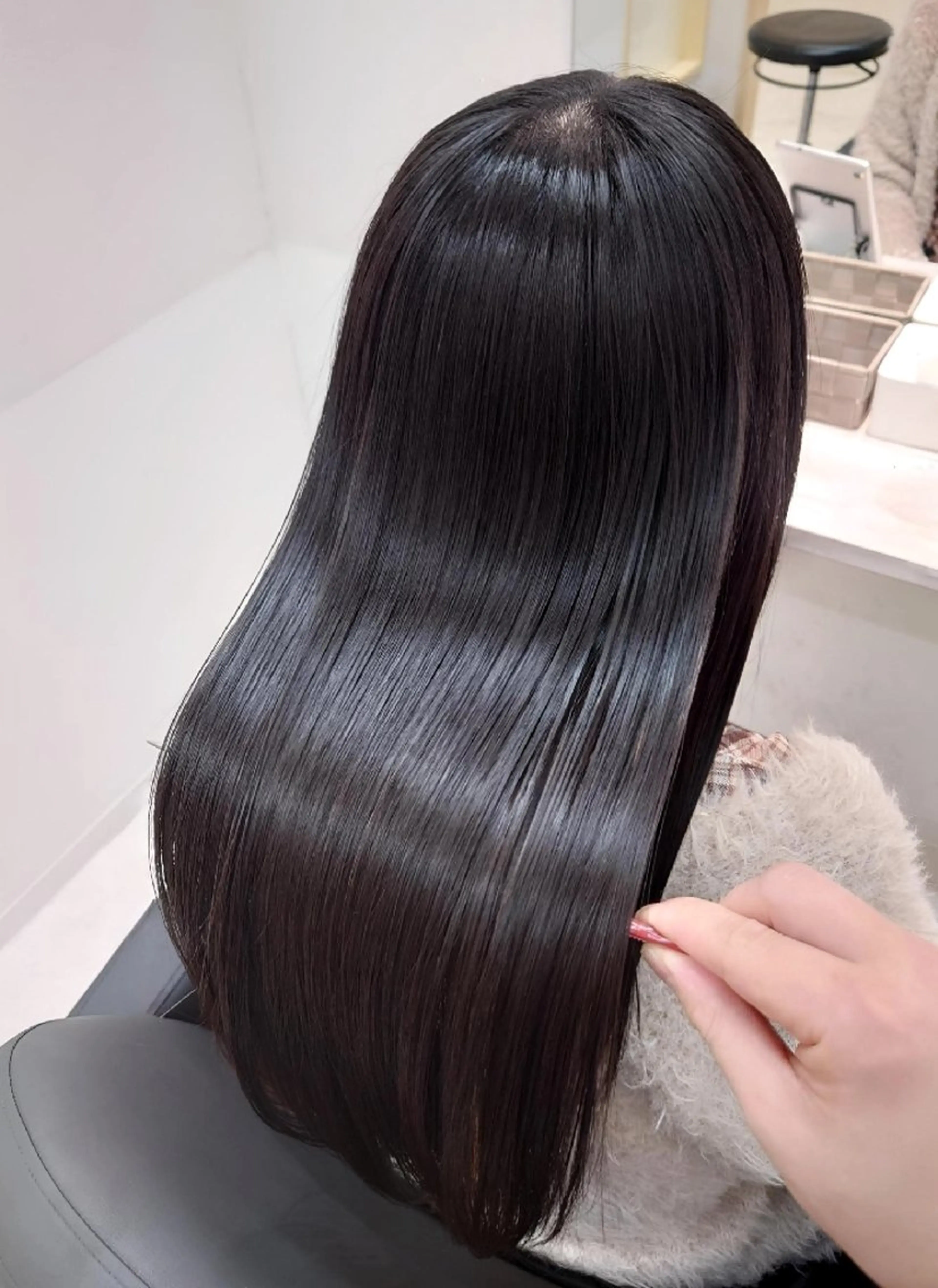 ロング 髪質改善 縮毛矯正 三宮/艶髪カラー /縮毛矯正/北條弘樹のヘアスタイル