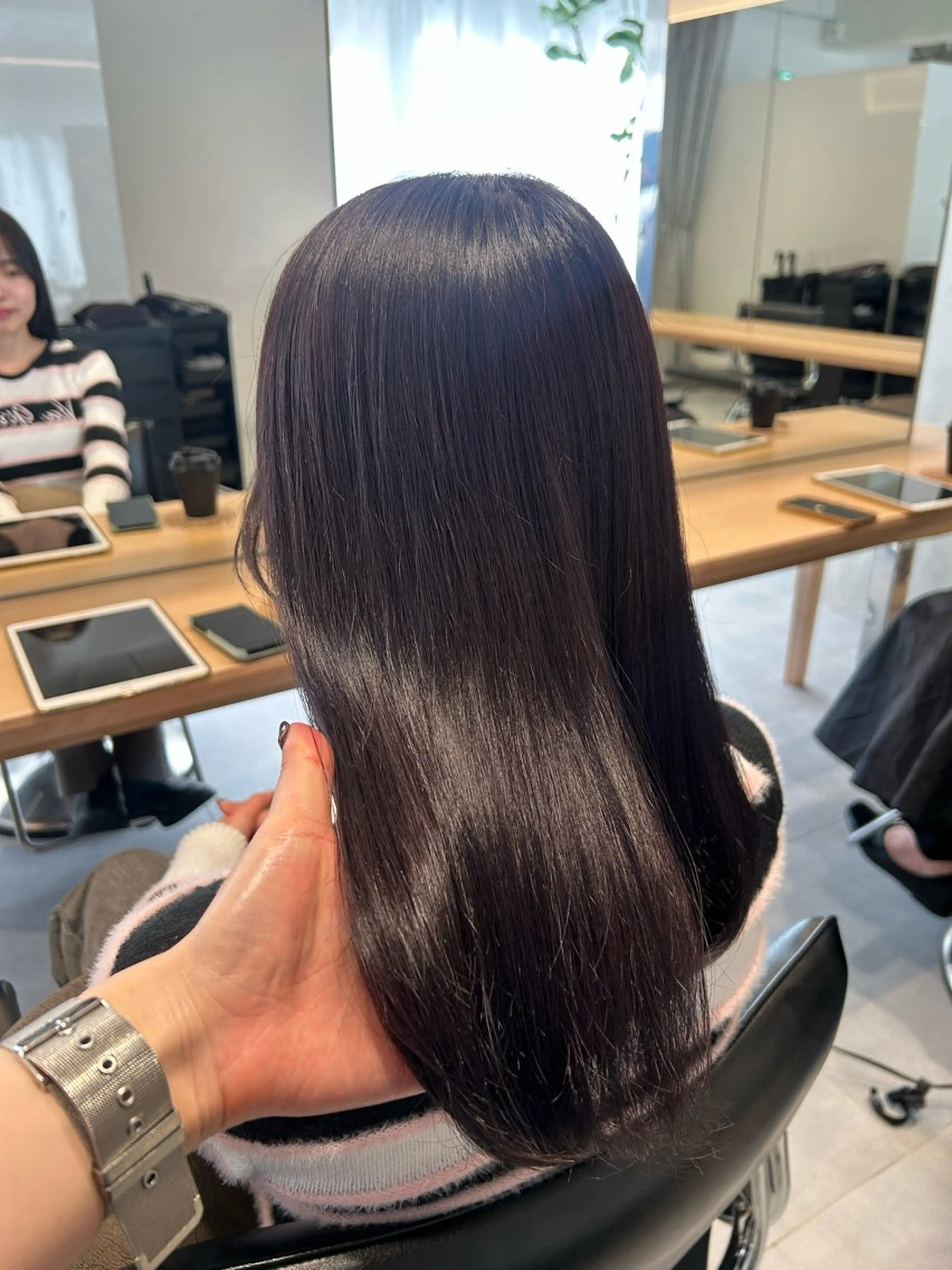 セミロング ヘアカラー トリートメント 🧚つやさらhair 🧚manakaのヘアスタイル