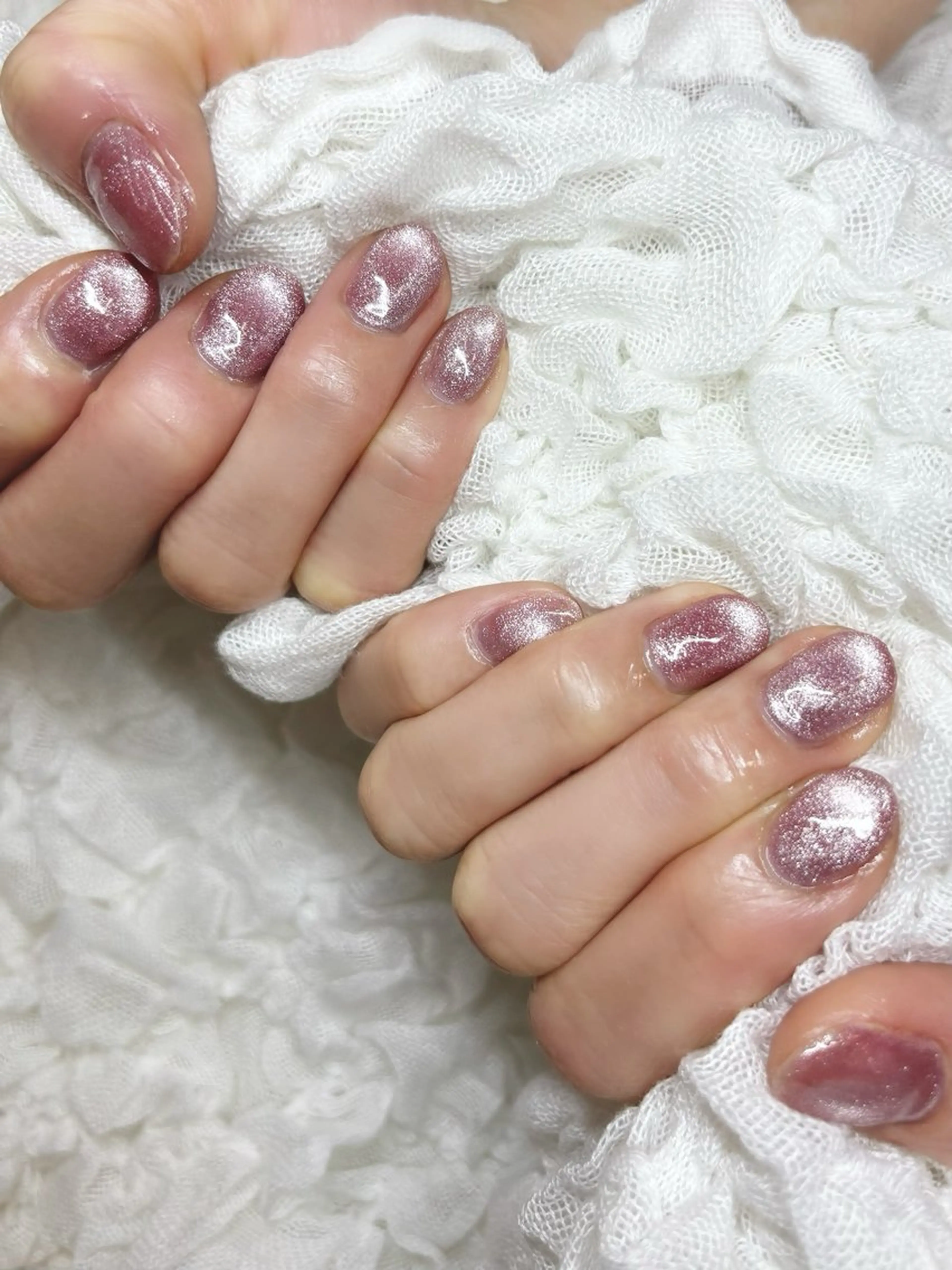 ネイル フラッシュネイル ジェルネイル マグネットネイル ワンカラーネイル パラジェル シンデレラサロン💅 ほみのネイルデザイン