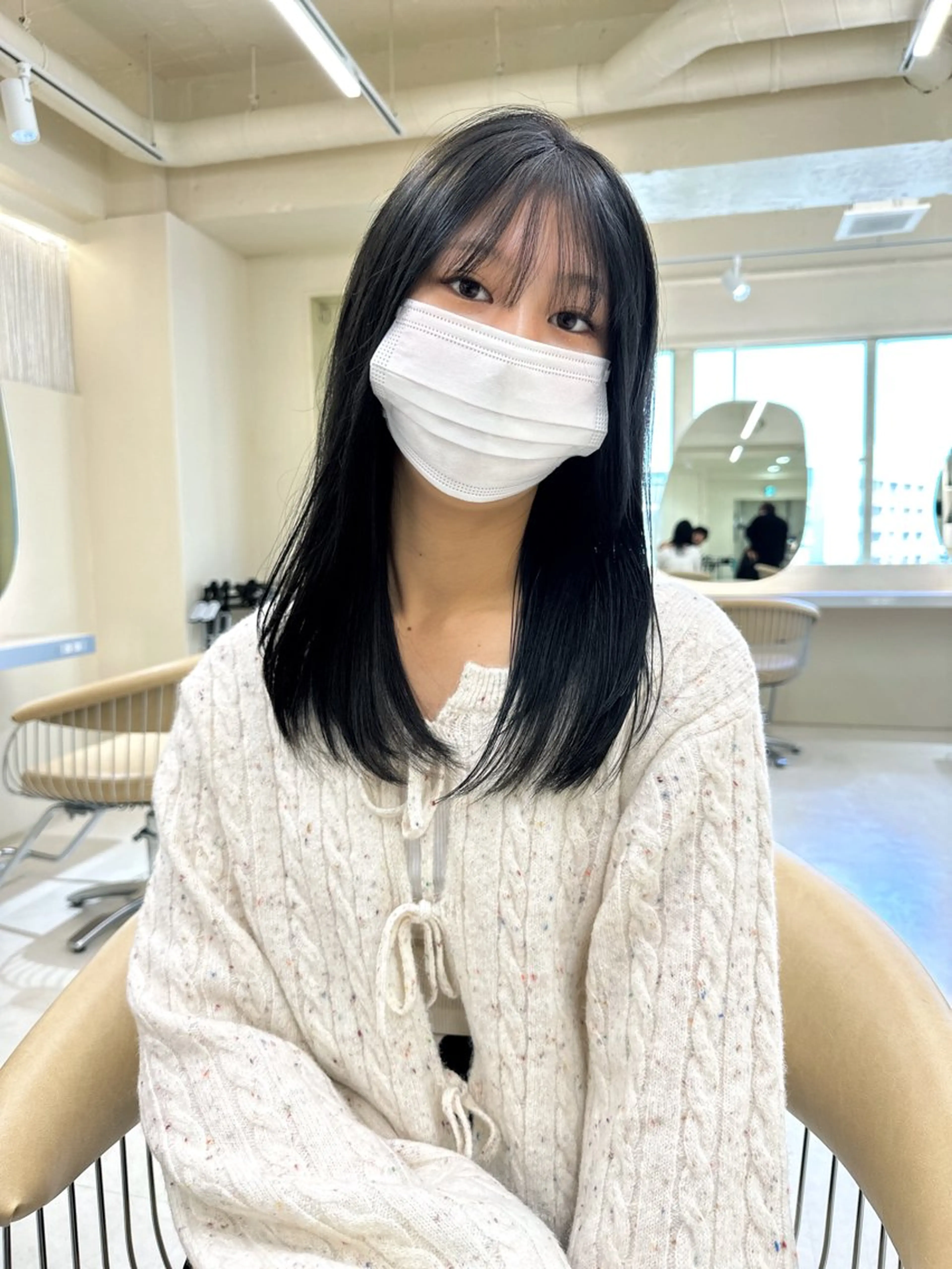 ロング カラー カット センターパート/ 暖色カラーayuのヘアスタイル