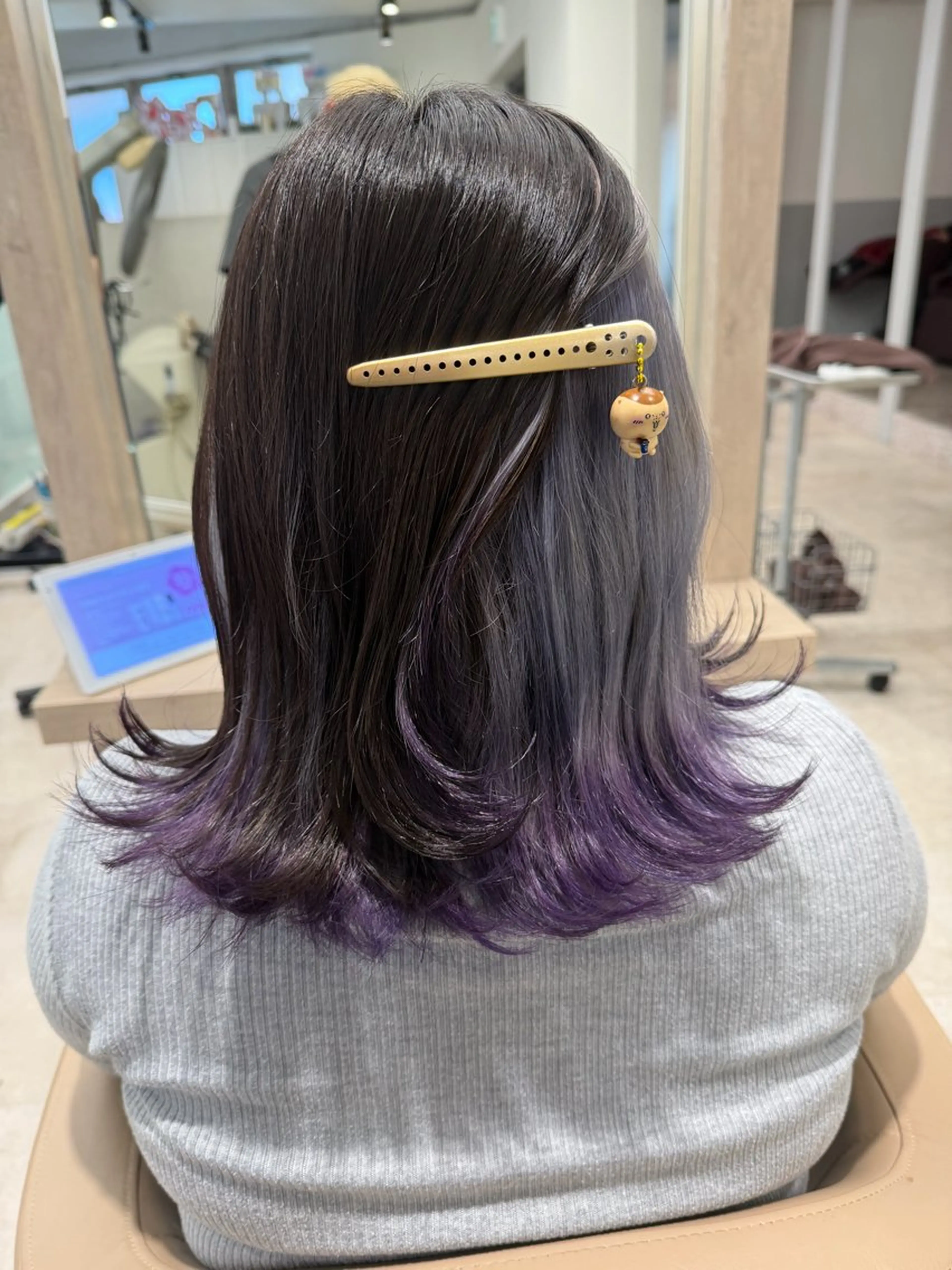 ミディアム カラー グラデーションカラー パープルカラー カット ヘアカラー トリートメント EARTH菊名店👾 ひらのすぐるのヘアスタイル