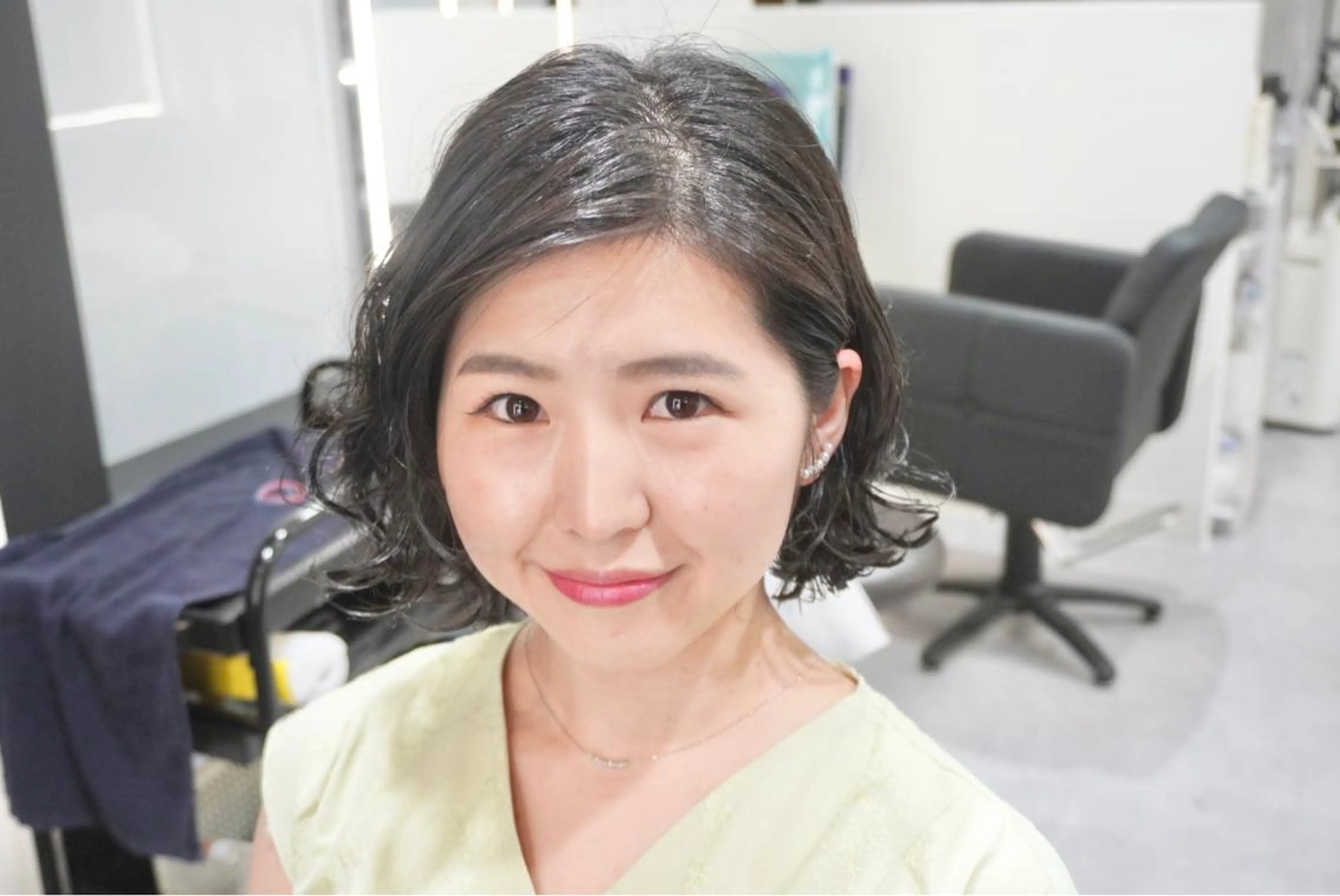 ショート パーマ ボブ 学生 デジタルパーマ ミヤザキ ユタカのヘアスタイル