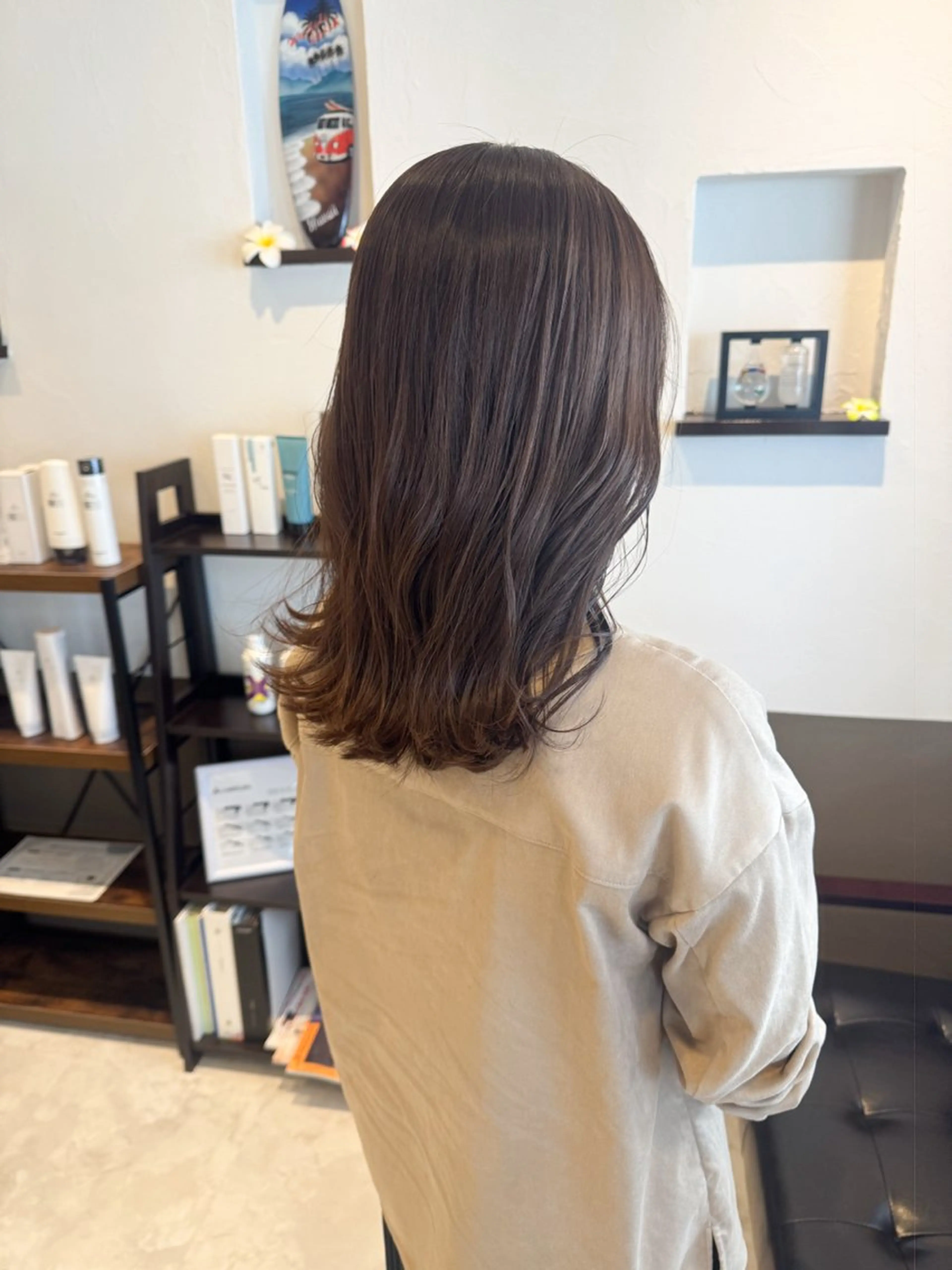 ミディアム カラー 坂井田 浩樹のヘアスタイル