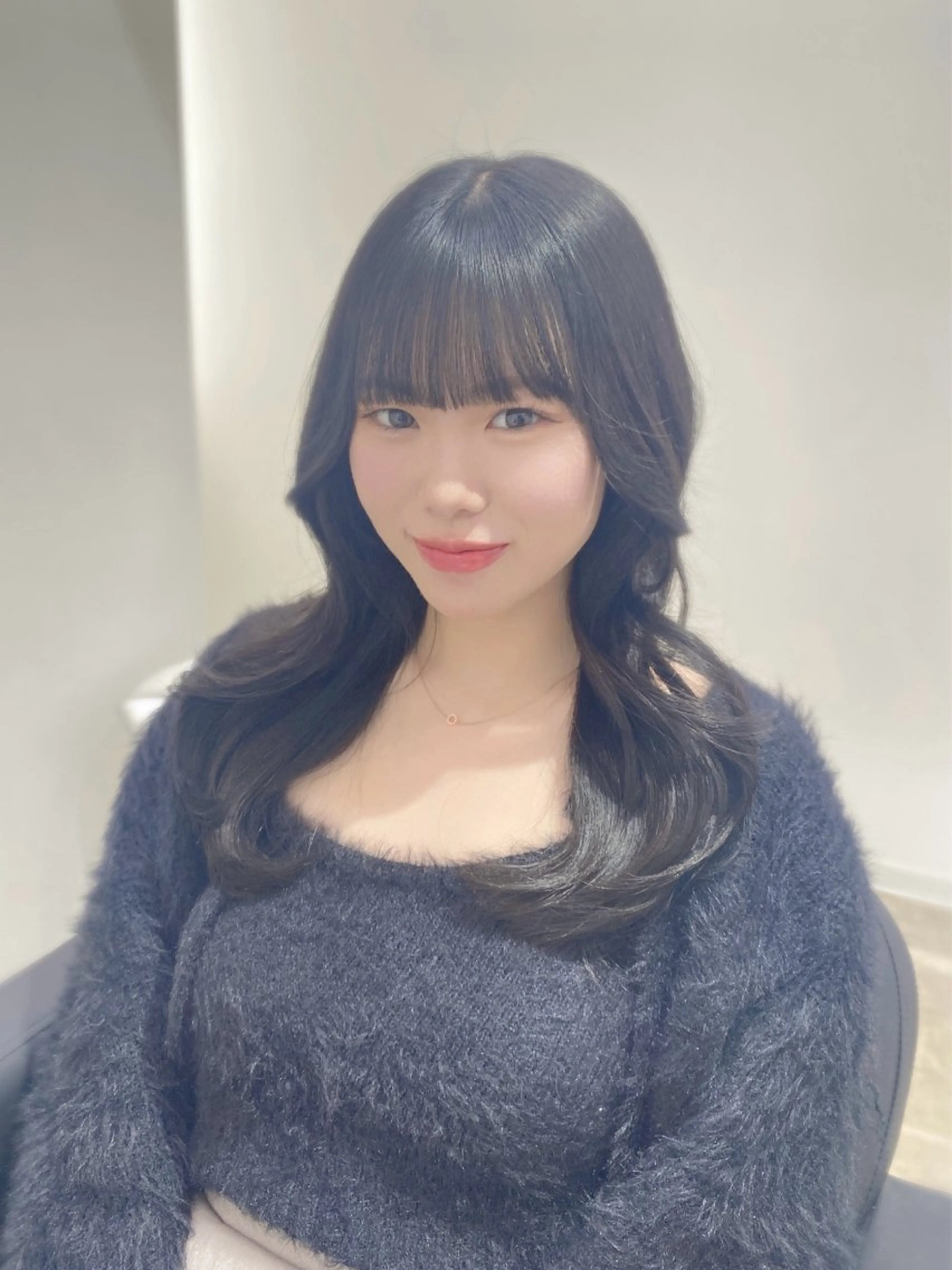 ロング カラー YUZU🎀顔まわり ×レイヤーカットのヘアスタイル