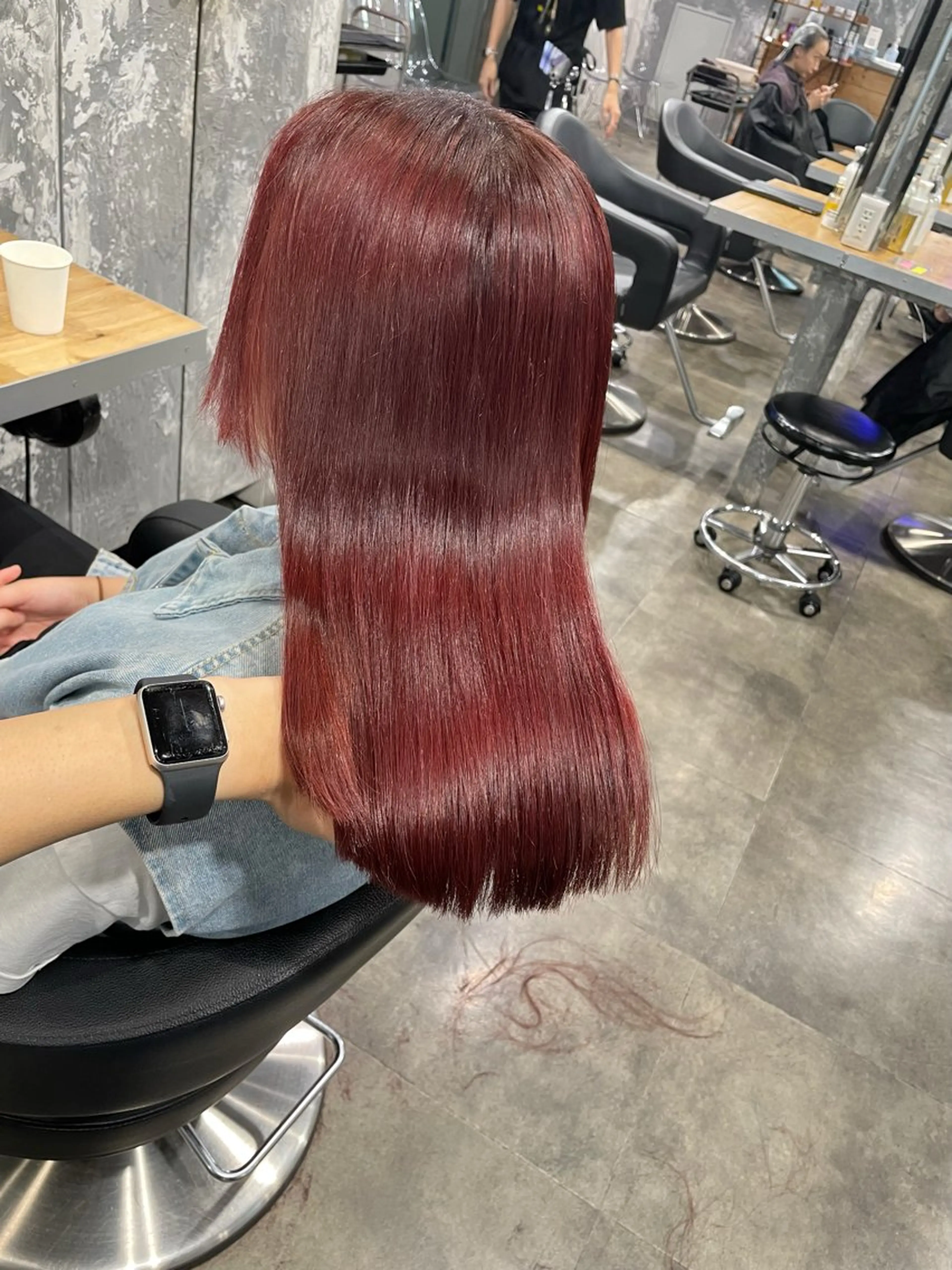 ロング カラー カット ヘアカラー トリートメント ヘッドスパ ヘアセット ベージュカラー💖 やすひろのヘアスタイル