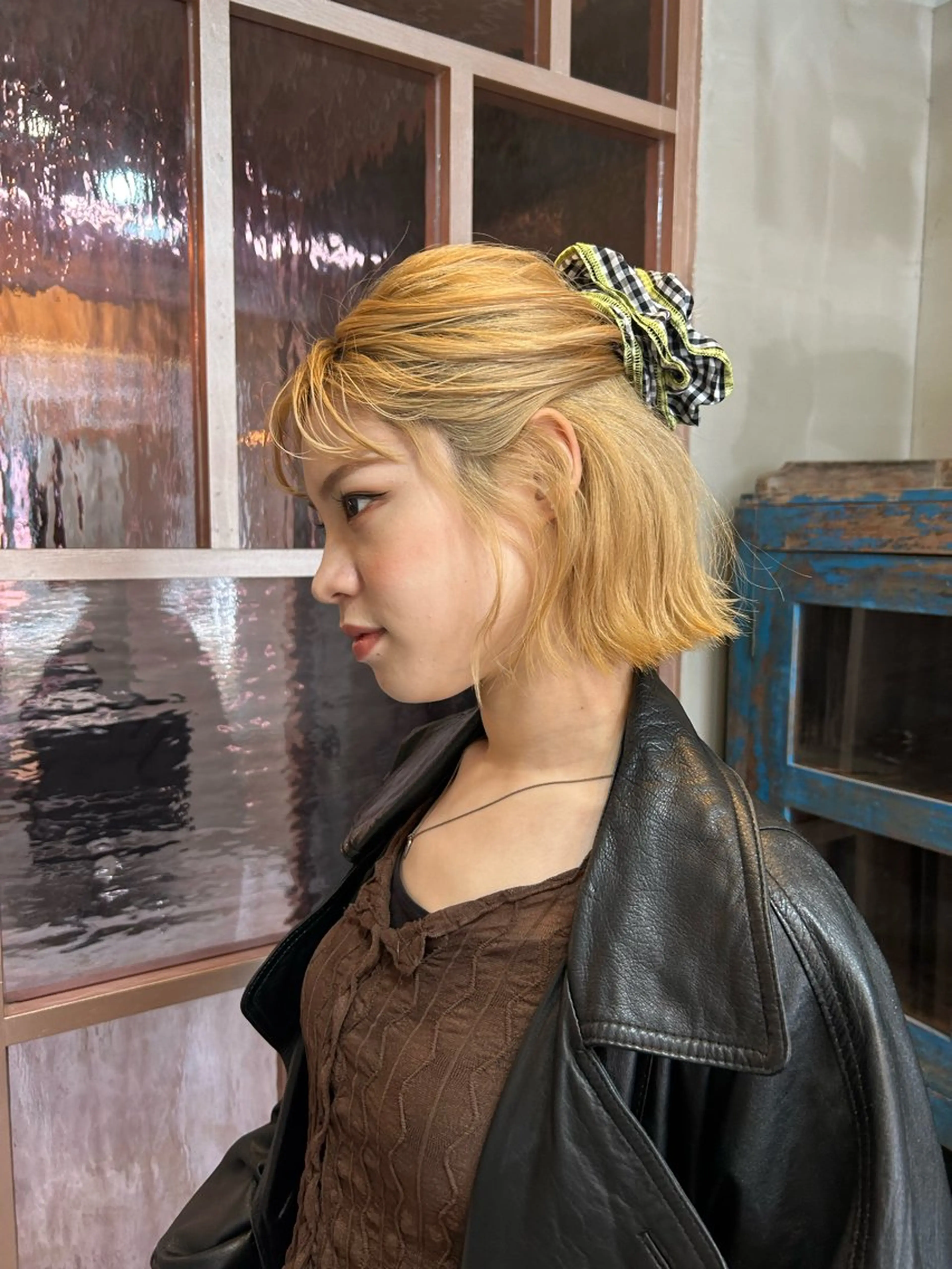 ミディアム カット ヘアカラー トリートメント L STUDIO所属・ハイトーン/ブリーチ 🧁soraのヘアスタイル