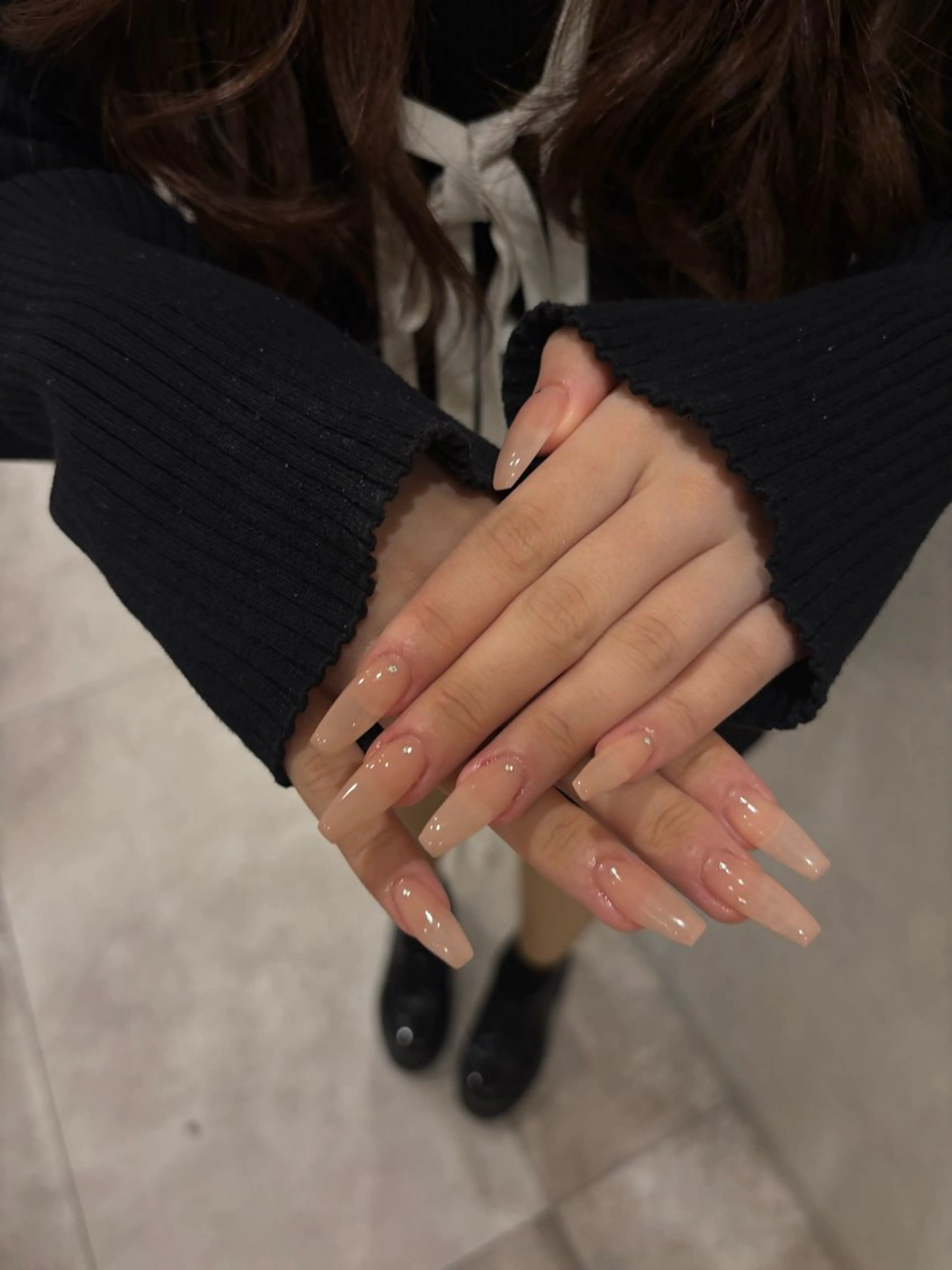 ネイル ワンホンネイル 透明感/y2k/ 美月⟡.· sofaのネイルデザイン