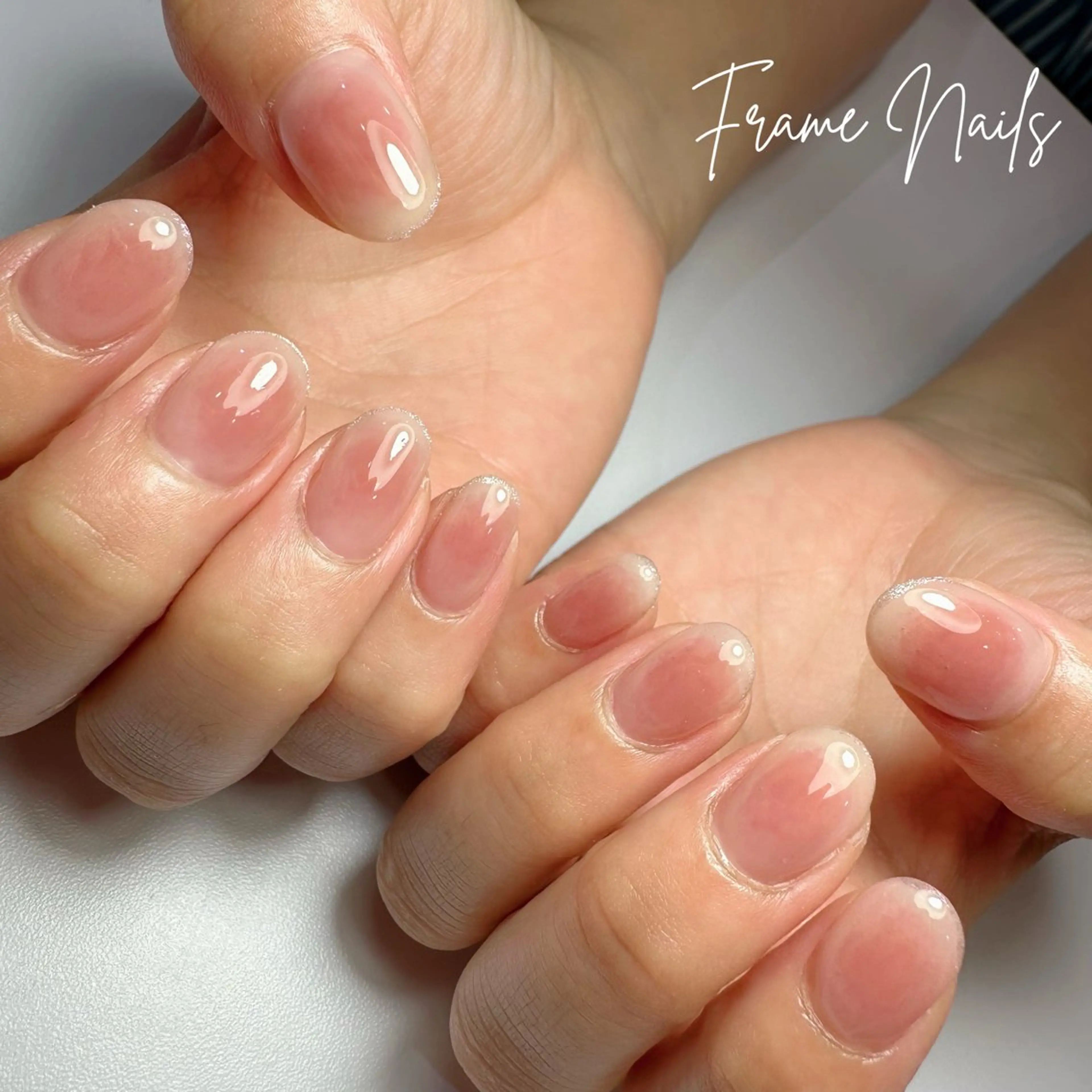 ネイル チークネイル Okamori Mikiのネイルデザイン