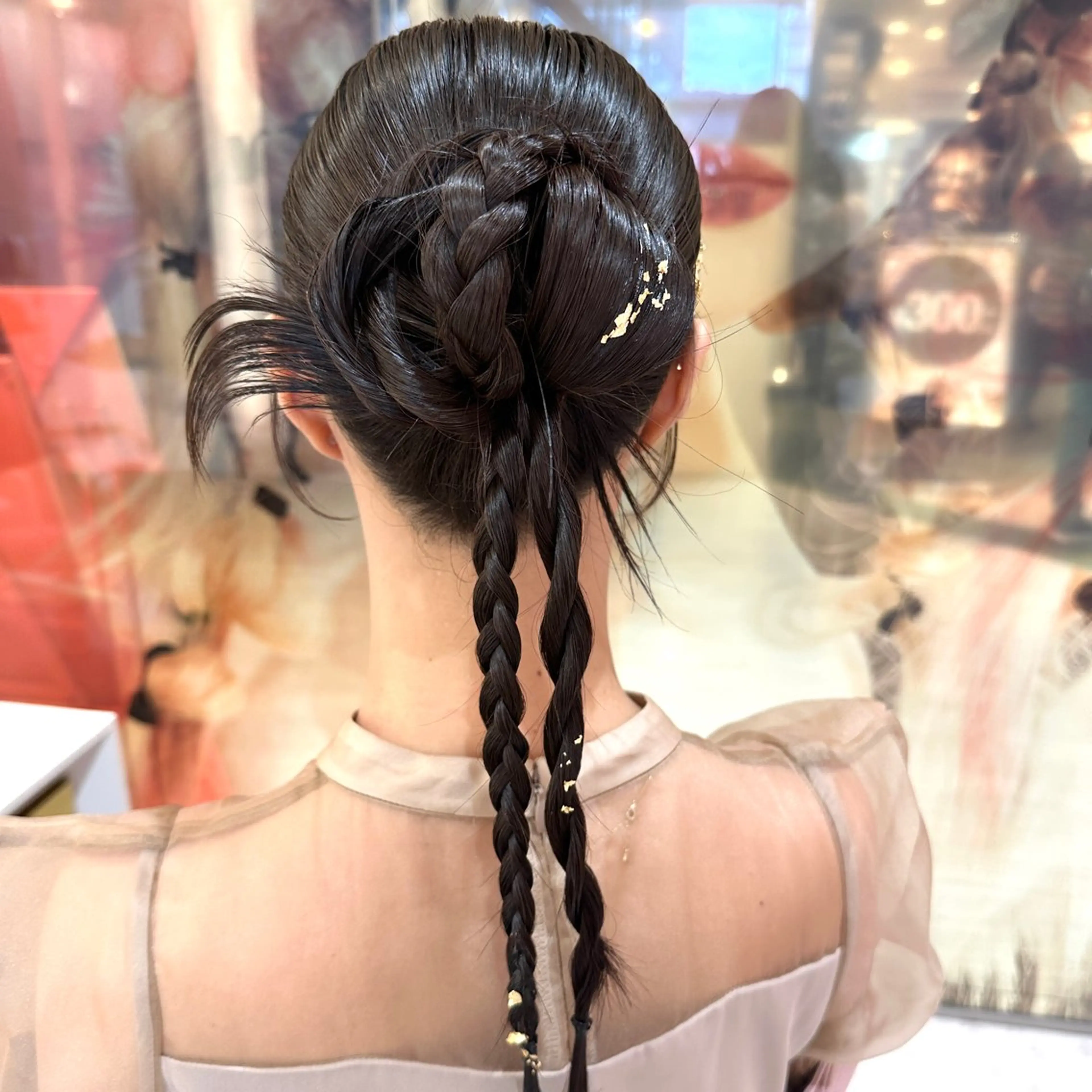 ロング ヘアアレンジ ヘアセット レイヤー/ウルフ/ ハイトーンchimiのヘアスタイル