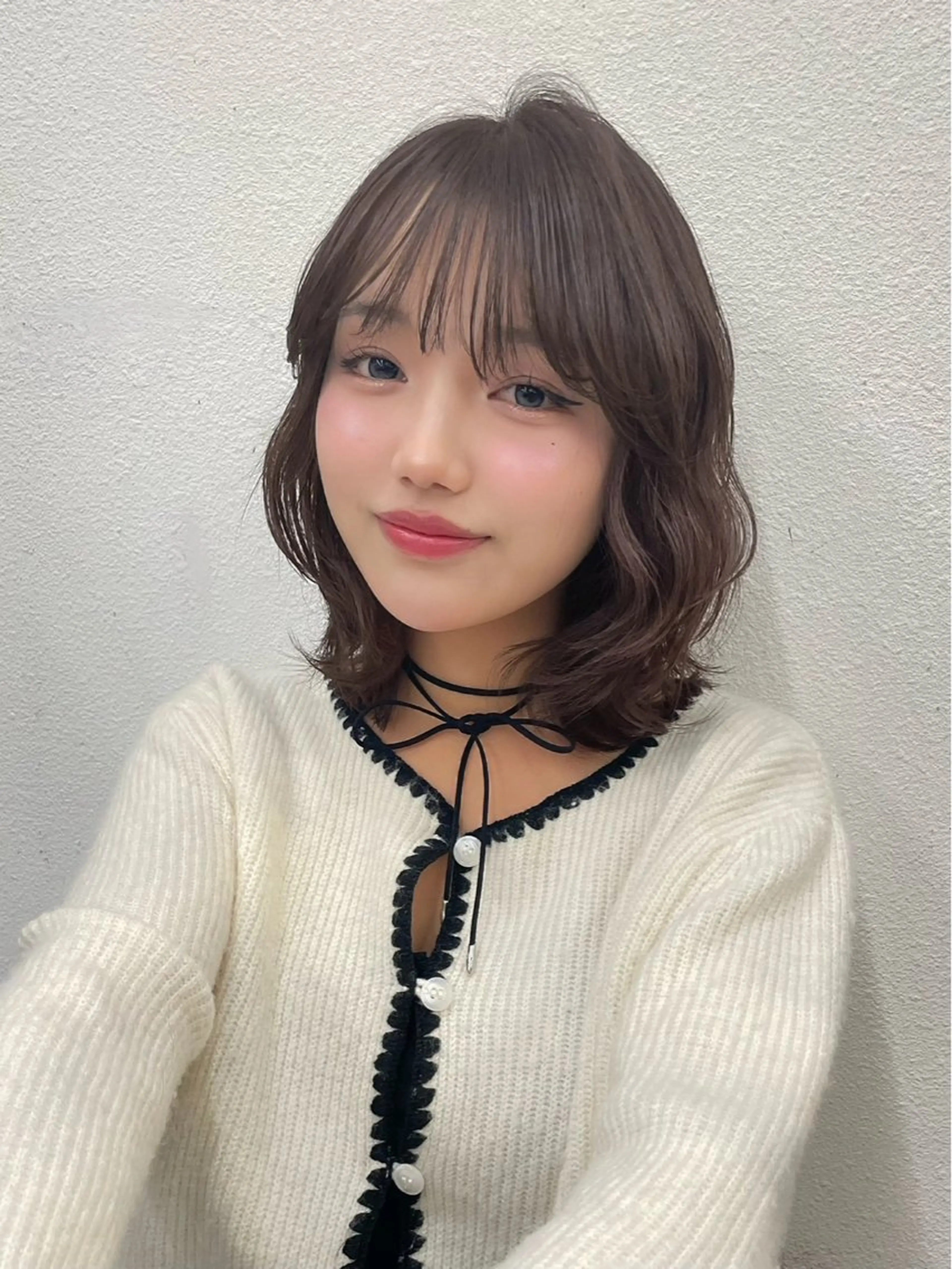 ミディアム 🩵レイヤー/ショー ト/🫧harukaのヘアスタイル