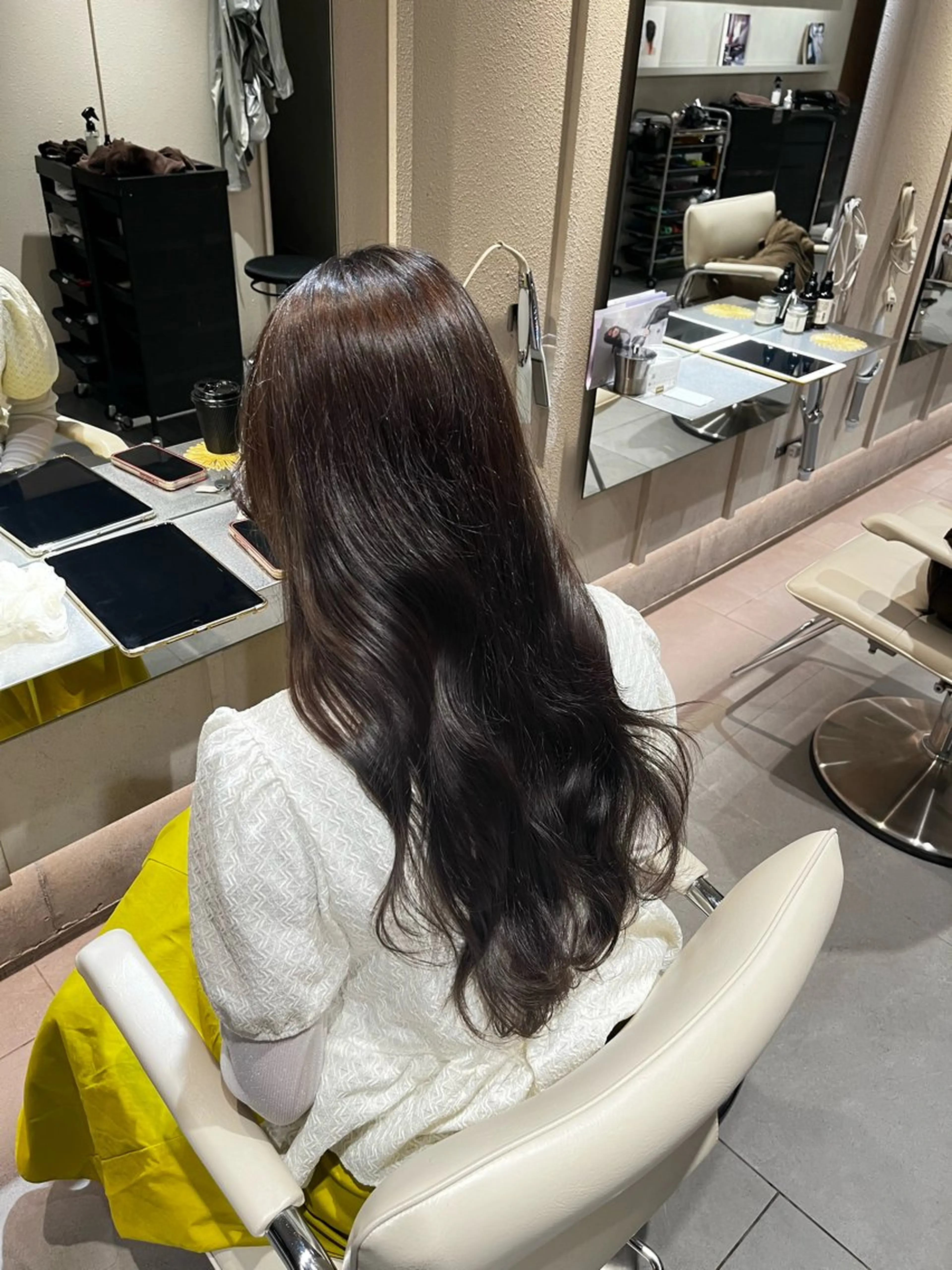 カラー 透明感カラー ヘアカラー トリートメント ヘッドスパ 地毛風カラー/ NaRuのヘアスタイル