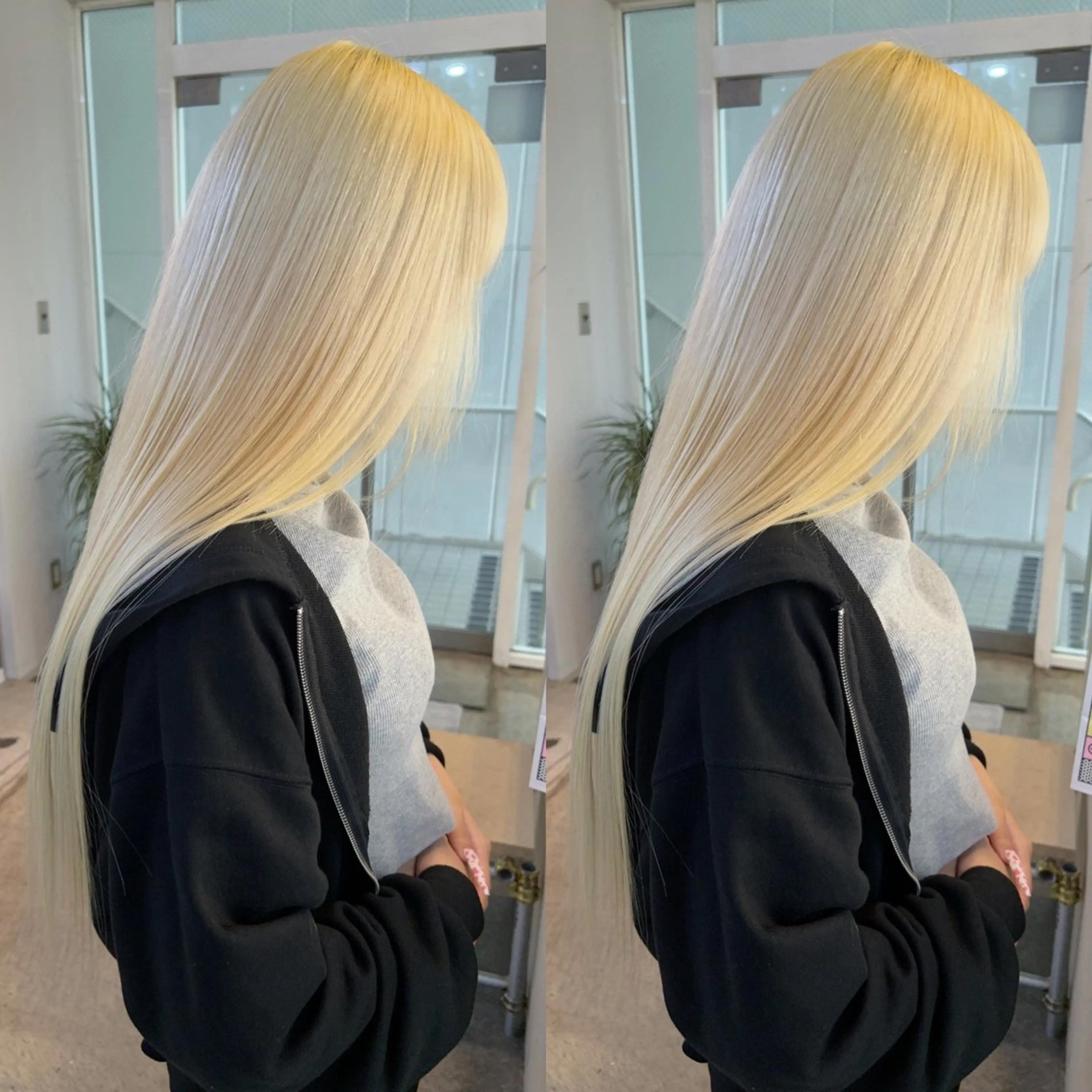 ロング カラー ヘアカラー トリートメント yoriダブルカラー 代表すがわらのヘアスタイル