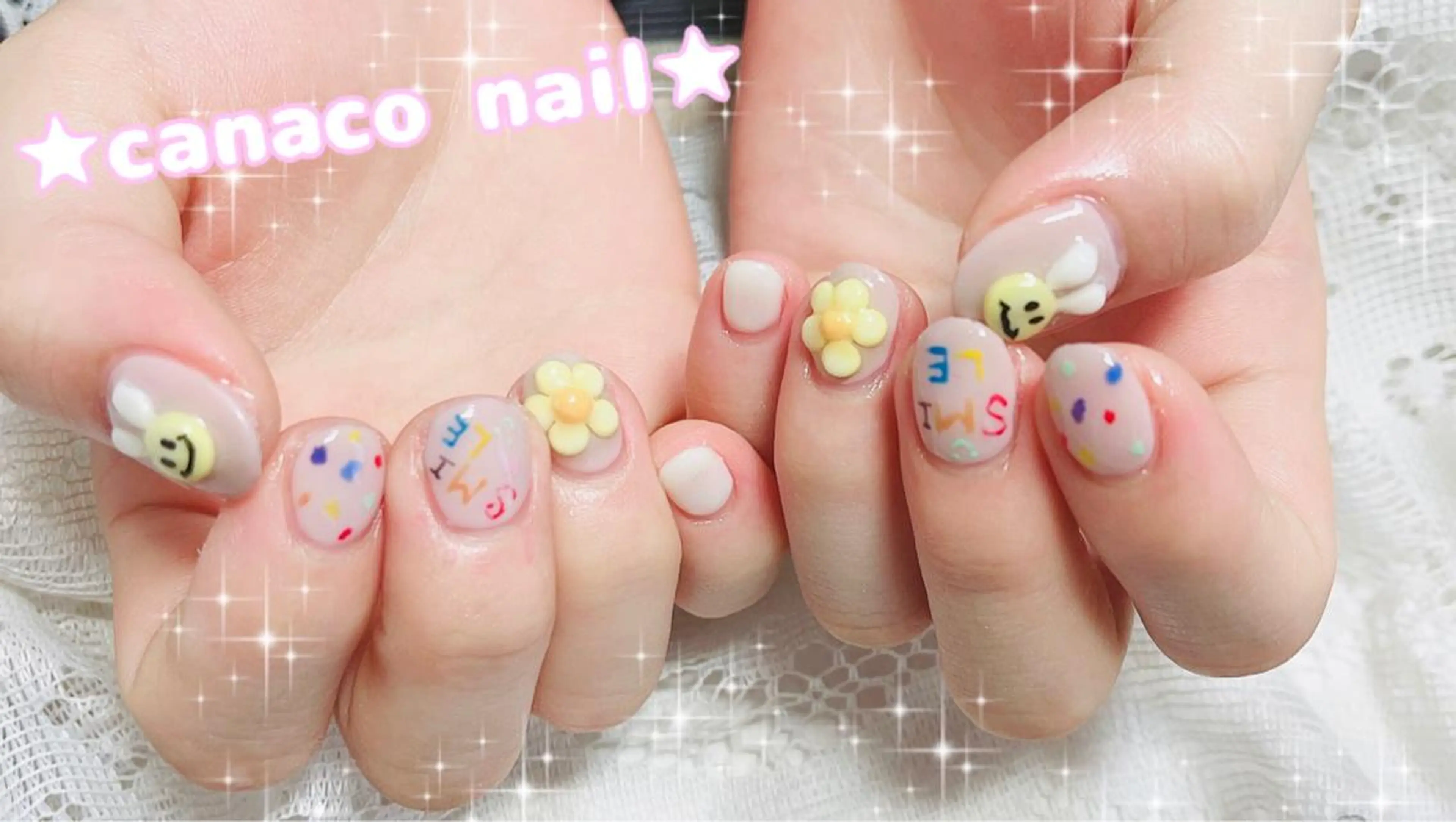 ネイル アートネイル ジェルネイル パラジェル ストーンネイル ハンドネイル ハンドケア ベテランネイル cnc  nailのネイルデザイン