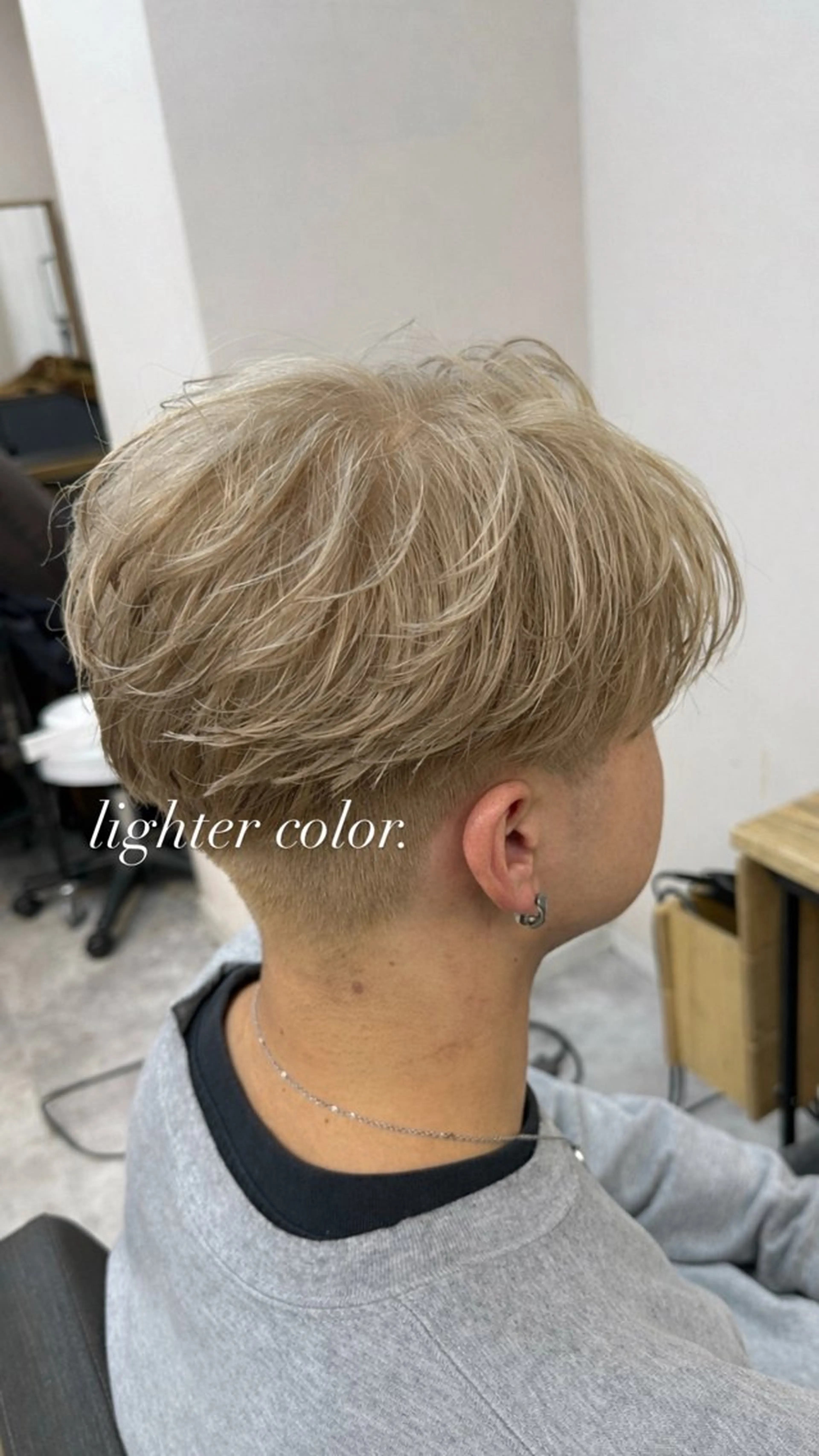 カラー パーマ メンズ メンズハイトーン ベージュカラー ハイトーンカラー ハイトーンベージュ ヘアカラー メンズ特化 ⚡️ナツキ⚡️のヘアスタイル