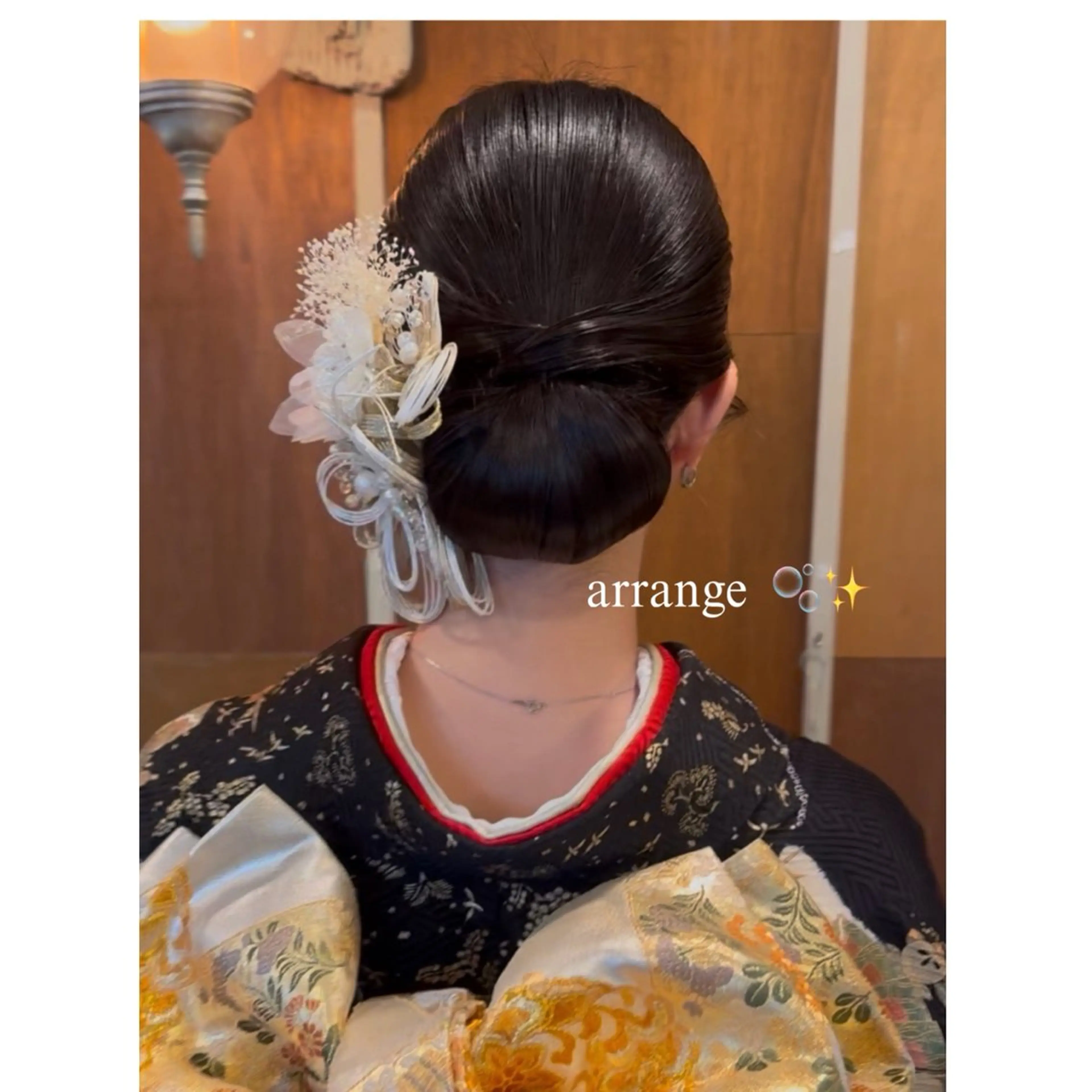 お祭りやお仕事のヘアセットに是非👱🏻‍♀️🎀の写真