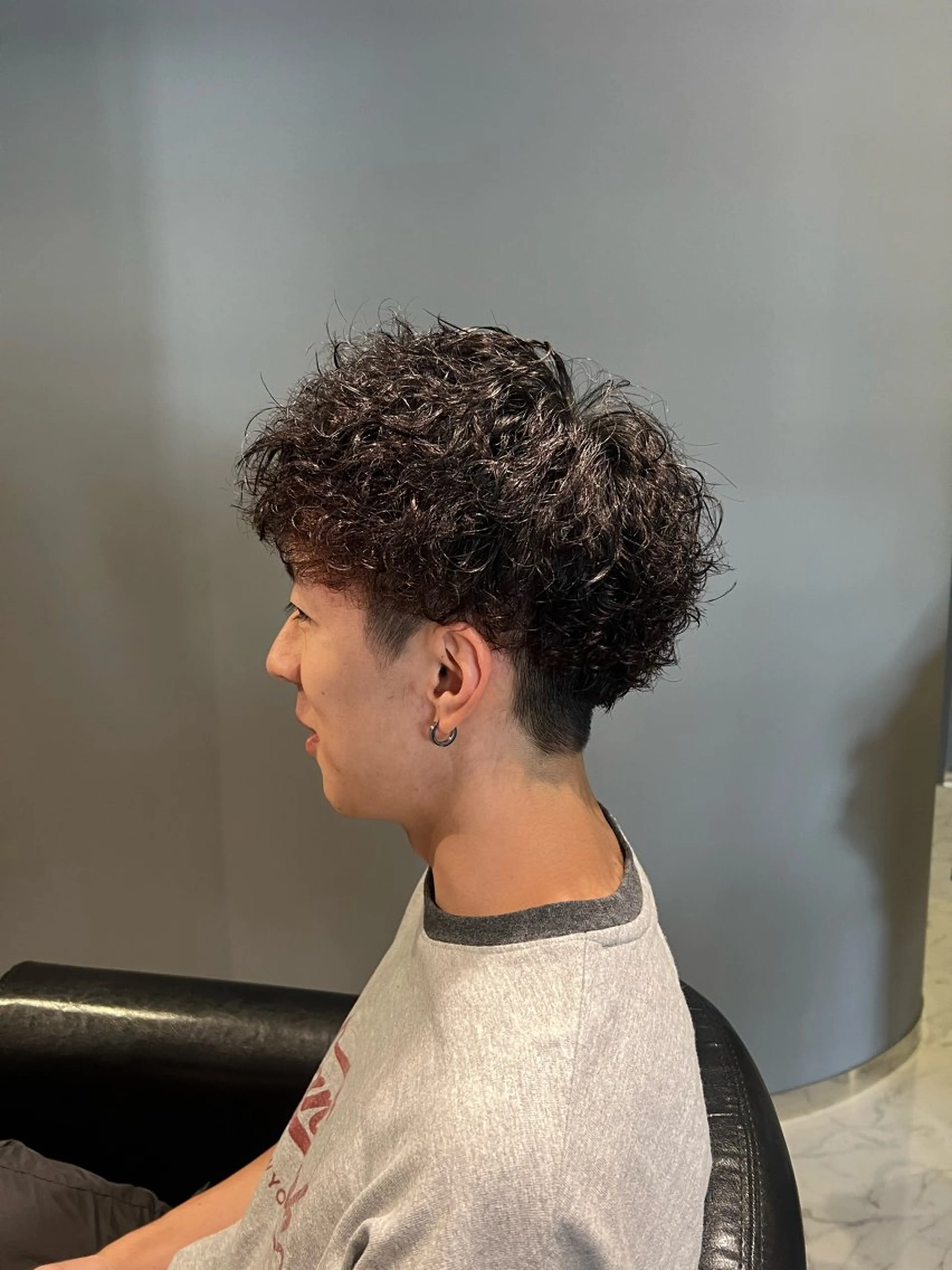 ショート パーマ メンズ 武田 颯馬のヘアスタイル