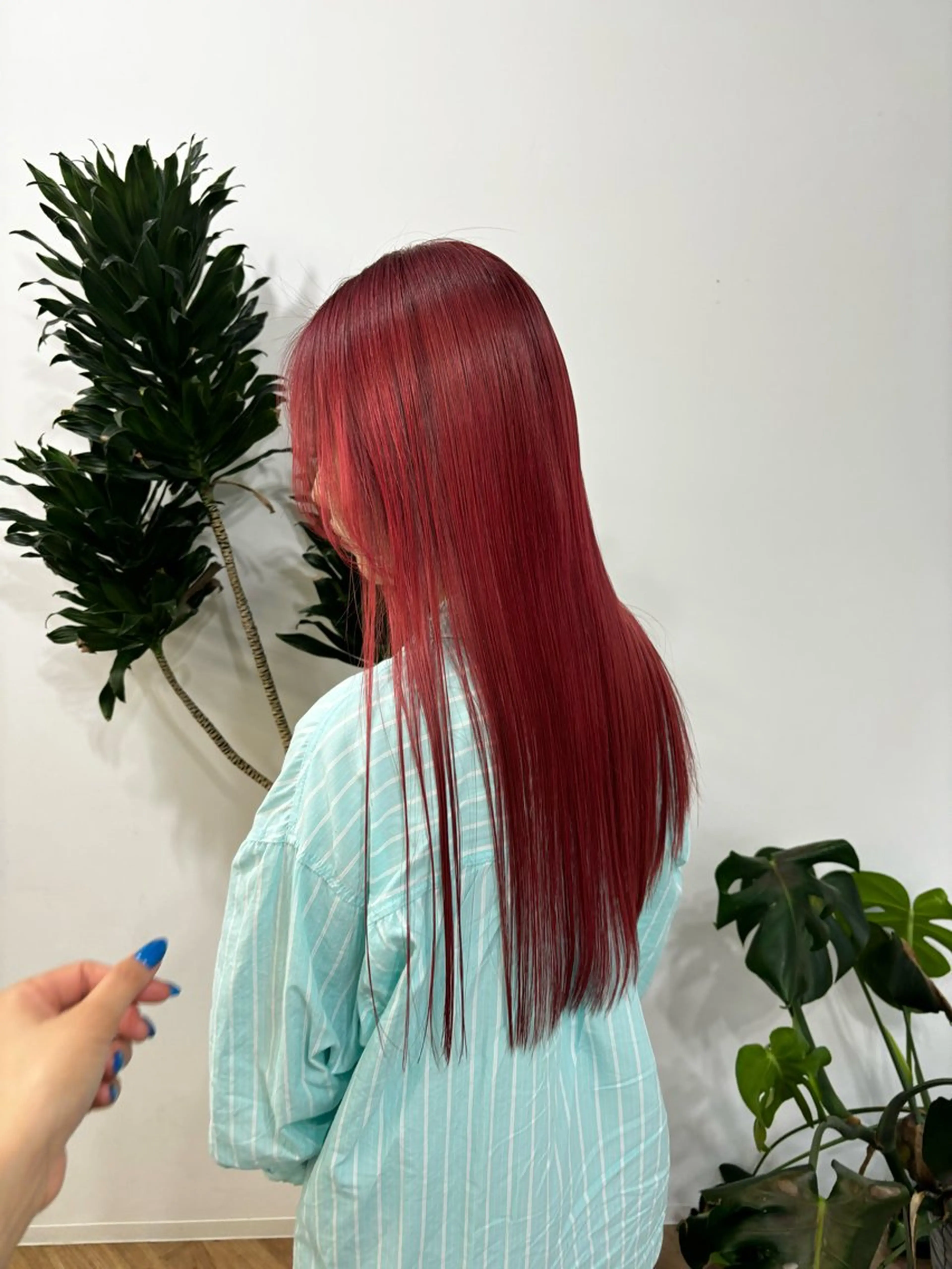 ミディアム カラー ヘアアレンジ ブリーチ レッドカラー HIROKO / 透明感暖色カラー🎀のヘアスタイル