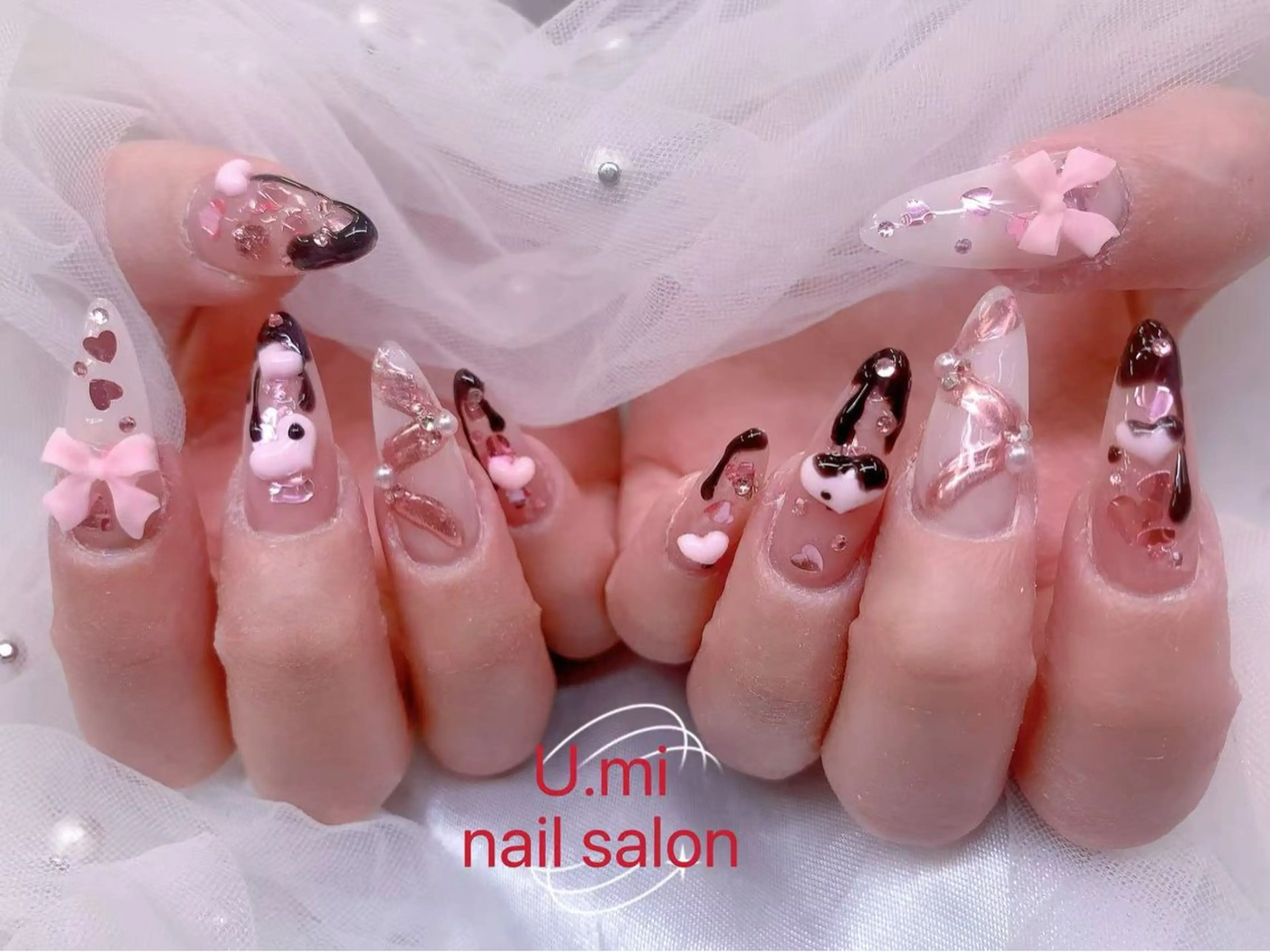 ネイル U・mi  nail salon【長さ出し/パラジェル/持ち込み/定額ネイル/学割U24】所属・Uminail ゆうゆうのネイルデザイン